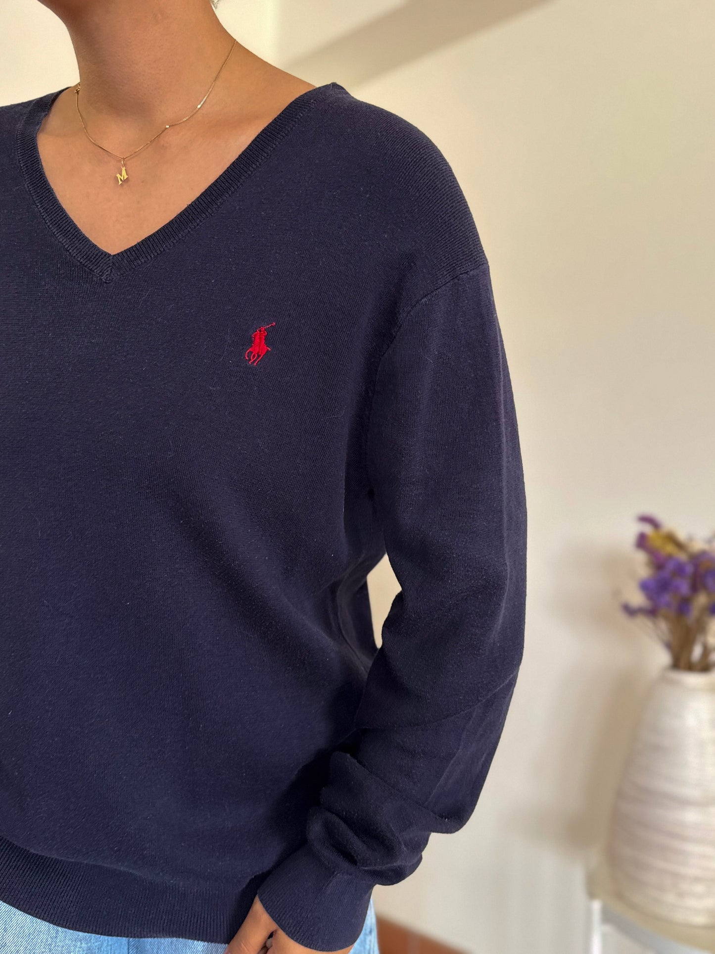 Ralph Lauren V-Neck Knit Sweater