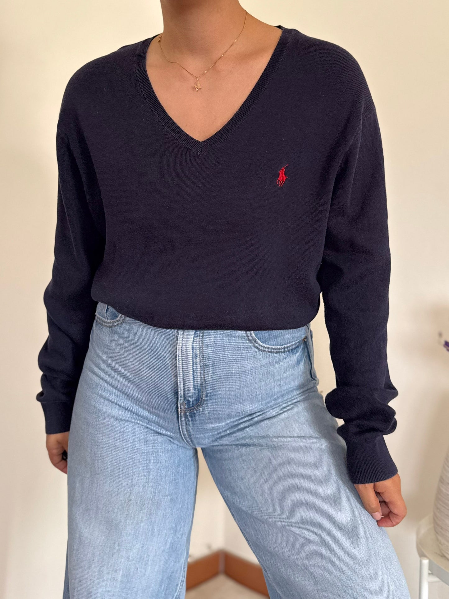 Ralph Lauren V-Neck Knit Sweater