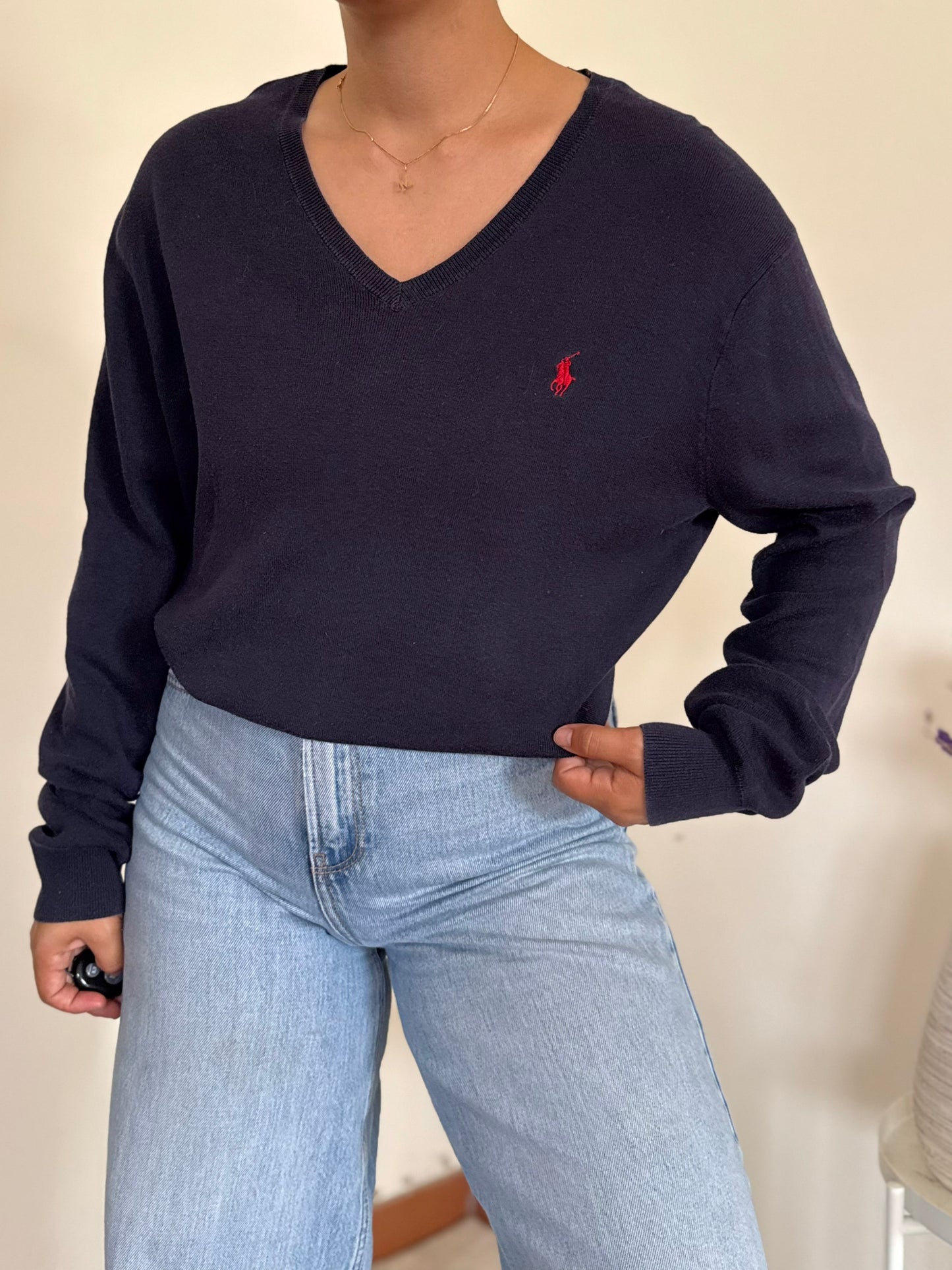 Ralph Lauren V-Neck Knit Sweater