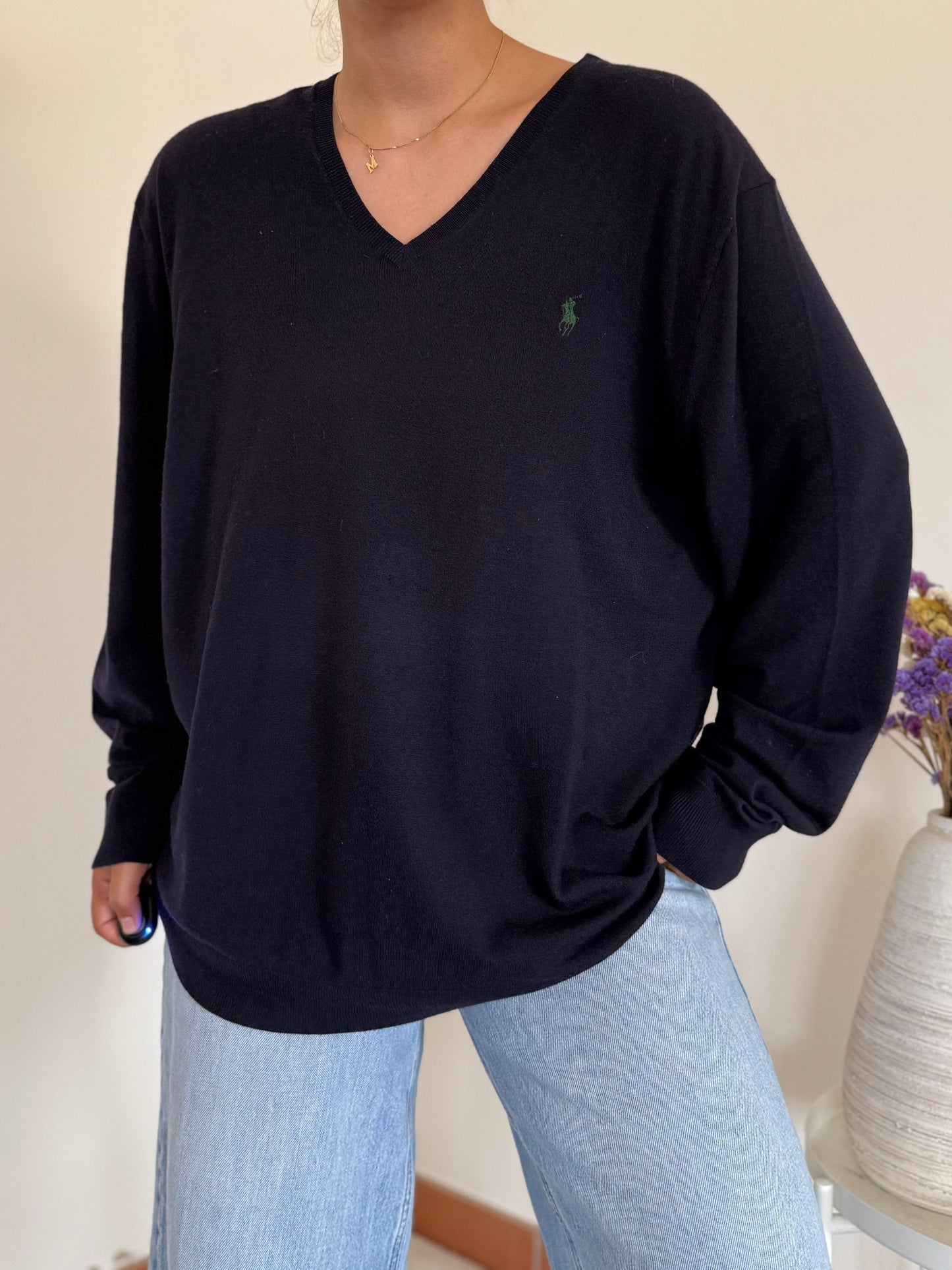 Ralph Lauren V-Neck Knit Sweater
