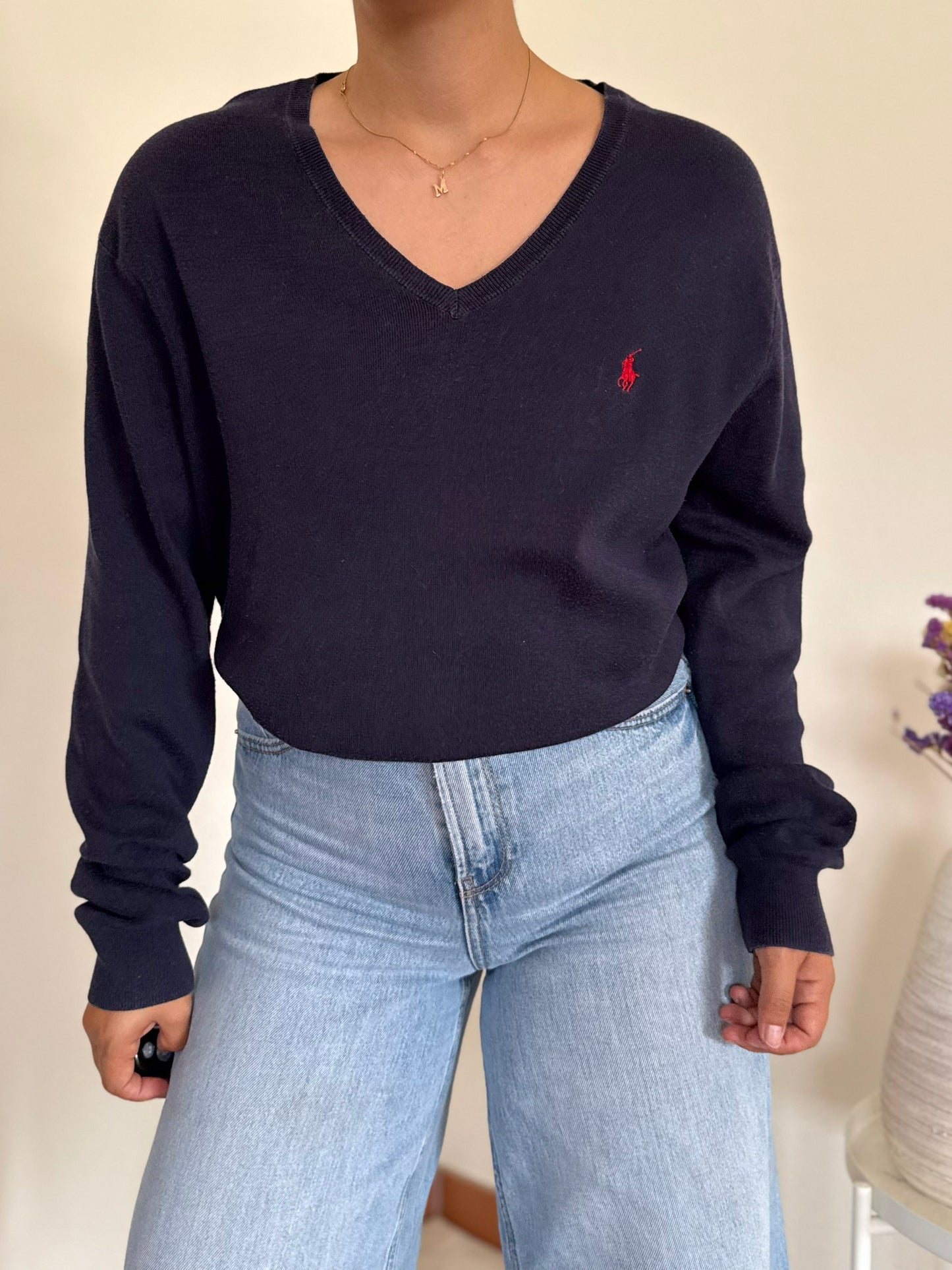 Ralph Lauren V-Neck Knit Sweater
