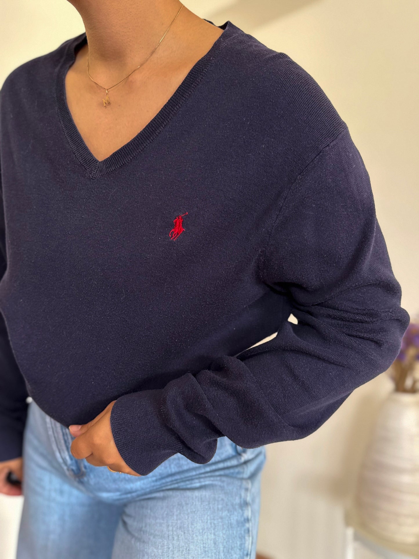 Ralph Lauren V-Neck Knit Sweater