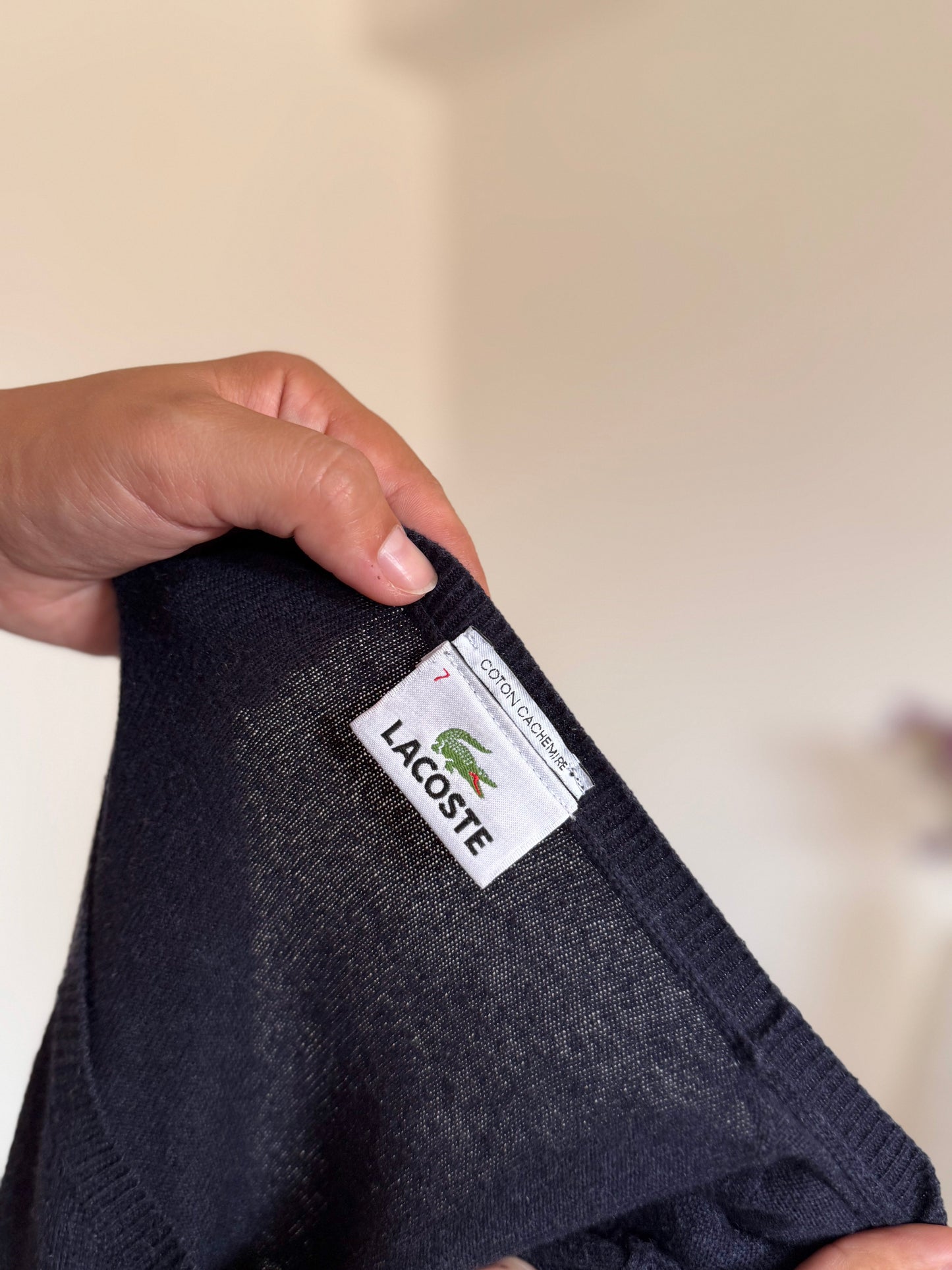 Camisola Lacoste 92% cotton 8% cashmere