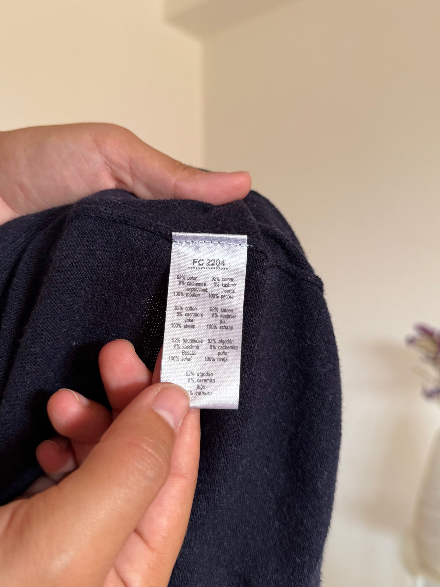 Camisola Lacoste 92% cotton 8% cashmere