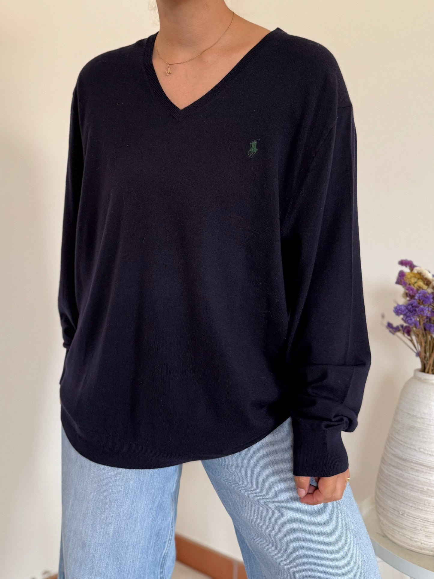 Ralph Lauren V-Neck Knit Sweater