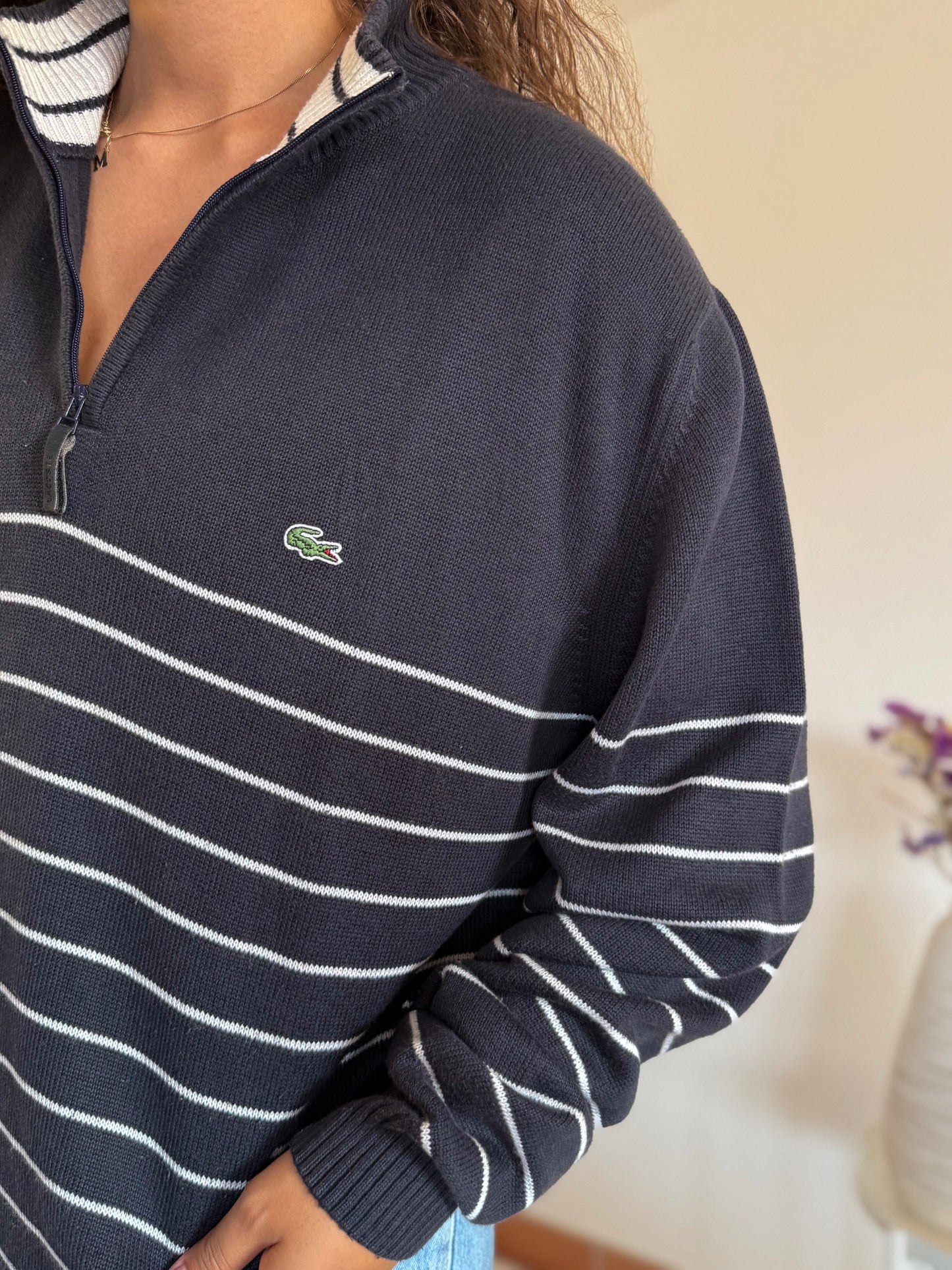 Camisola 1/4 zip Lacoste