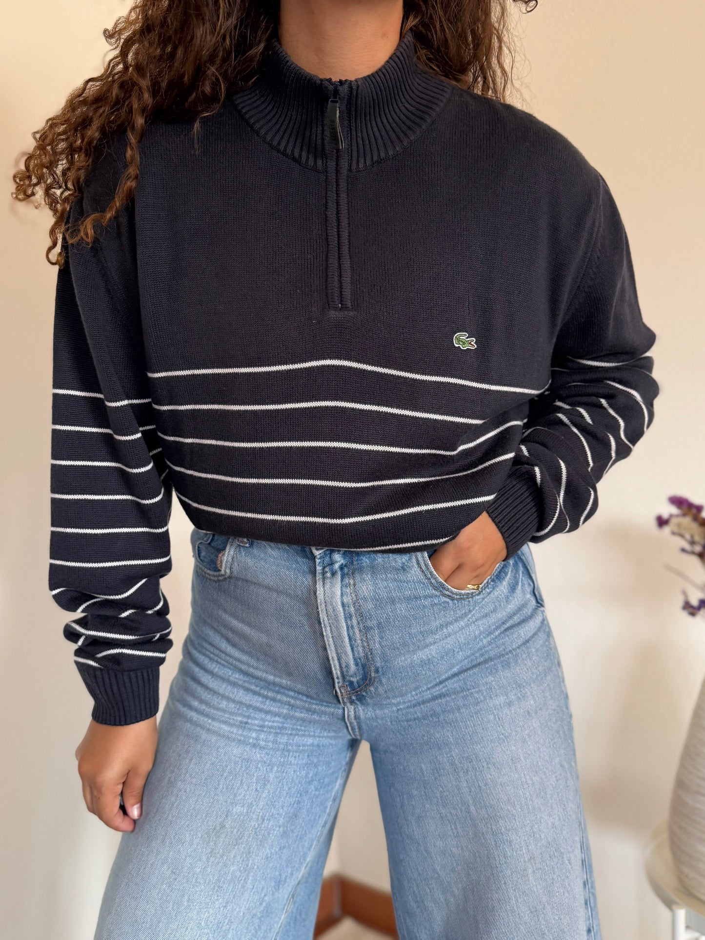 Camisola 1/4 zip Lacoste