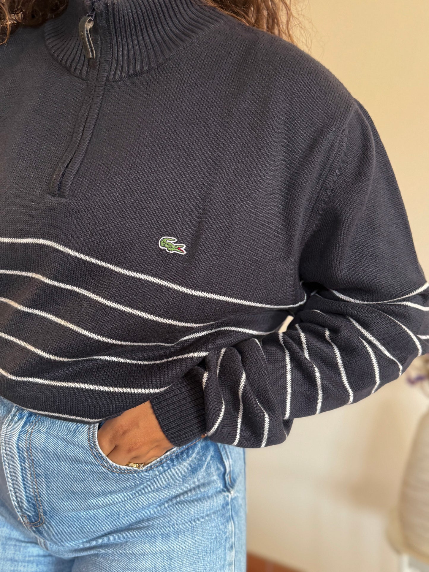 Camisola 1/4 zip Lacoste