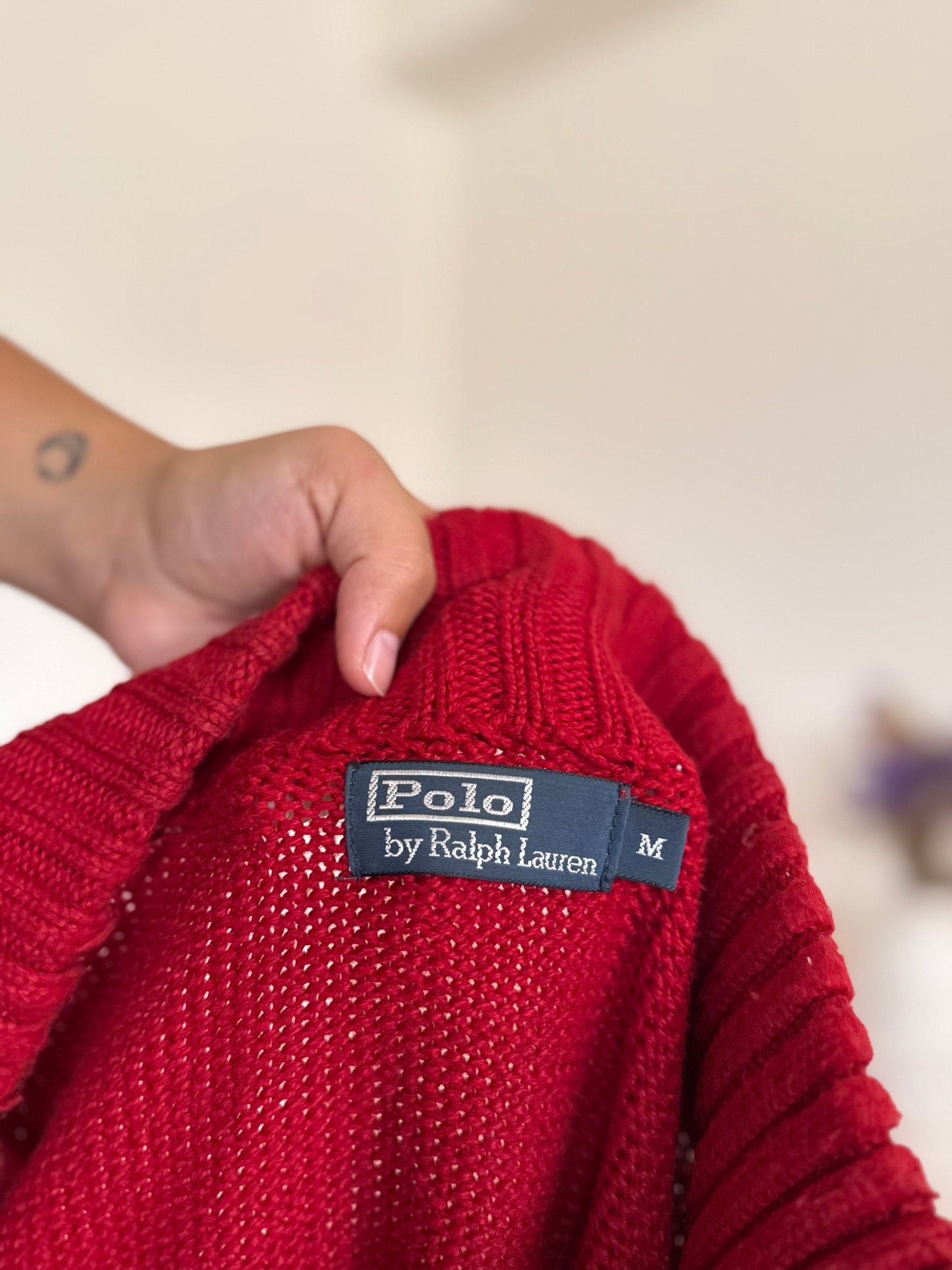Ralph Lauren 1/4 Zip Knit Sweater