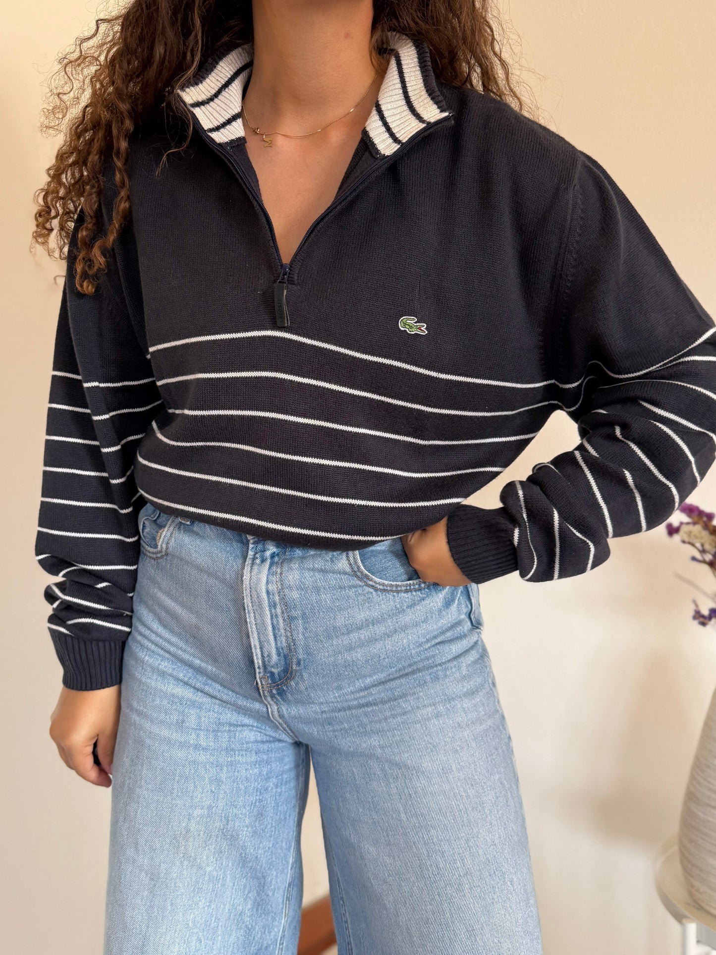 Camisola 1/4 zip Lacoste