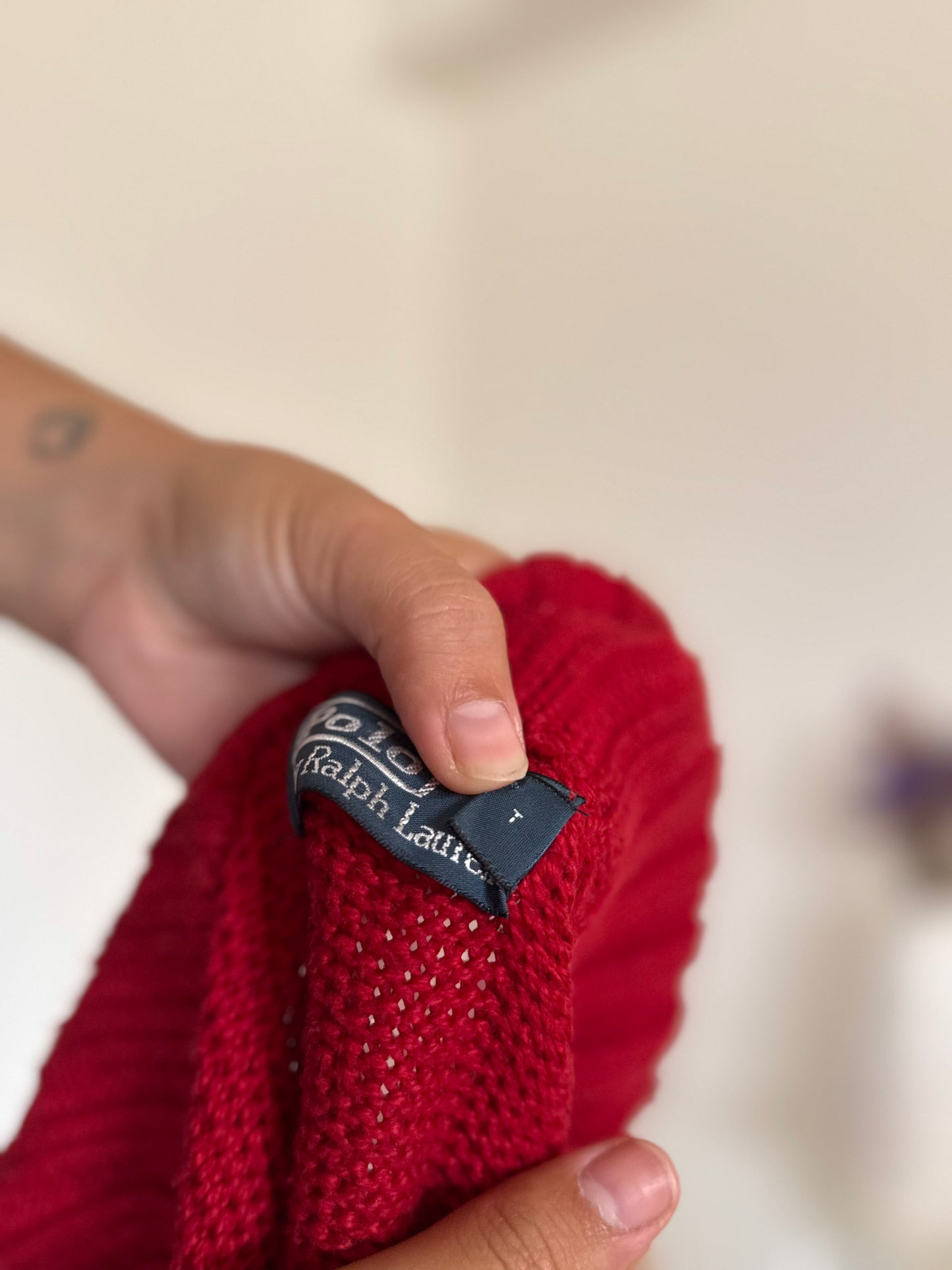 Ralph Lauren 1/4 Zip Knit Sweater