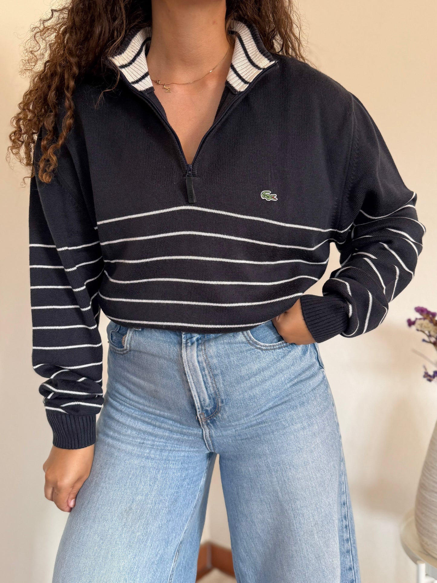 Camisola 1/4 zip Lacoste