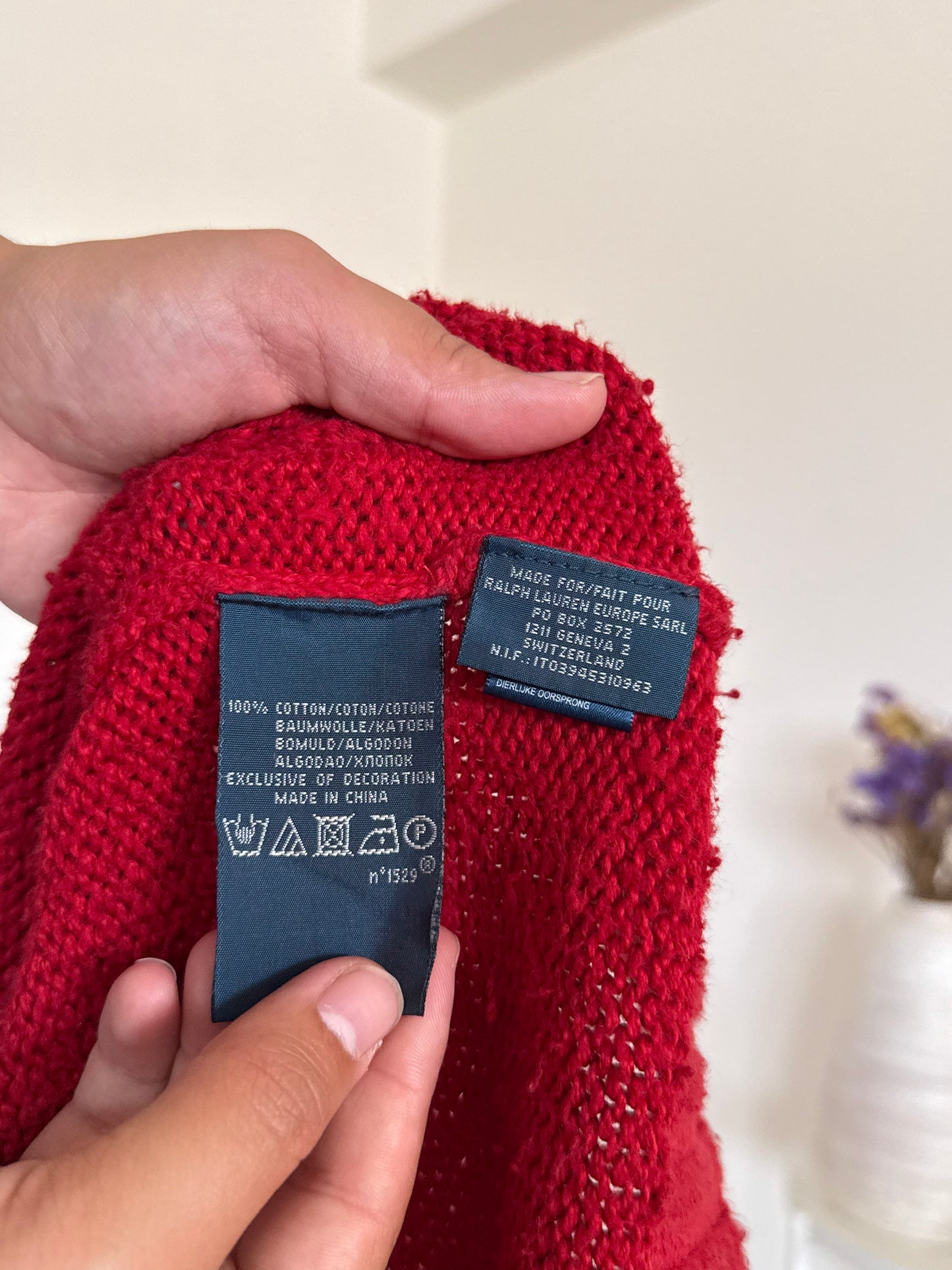 Ralph Lauren 1/4 Zip Knit Sweater