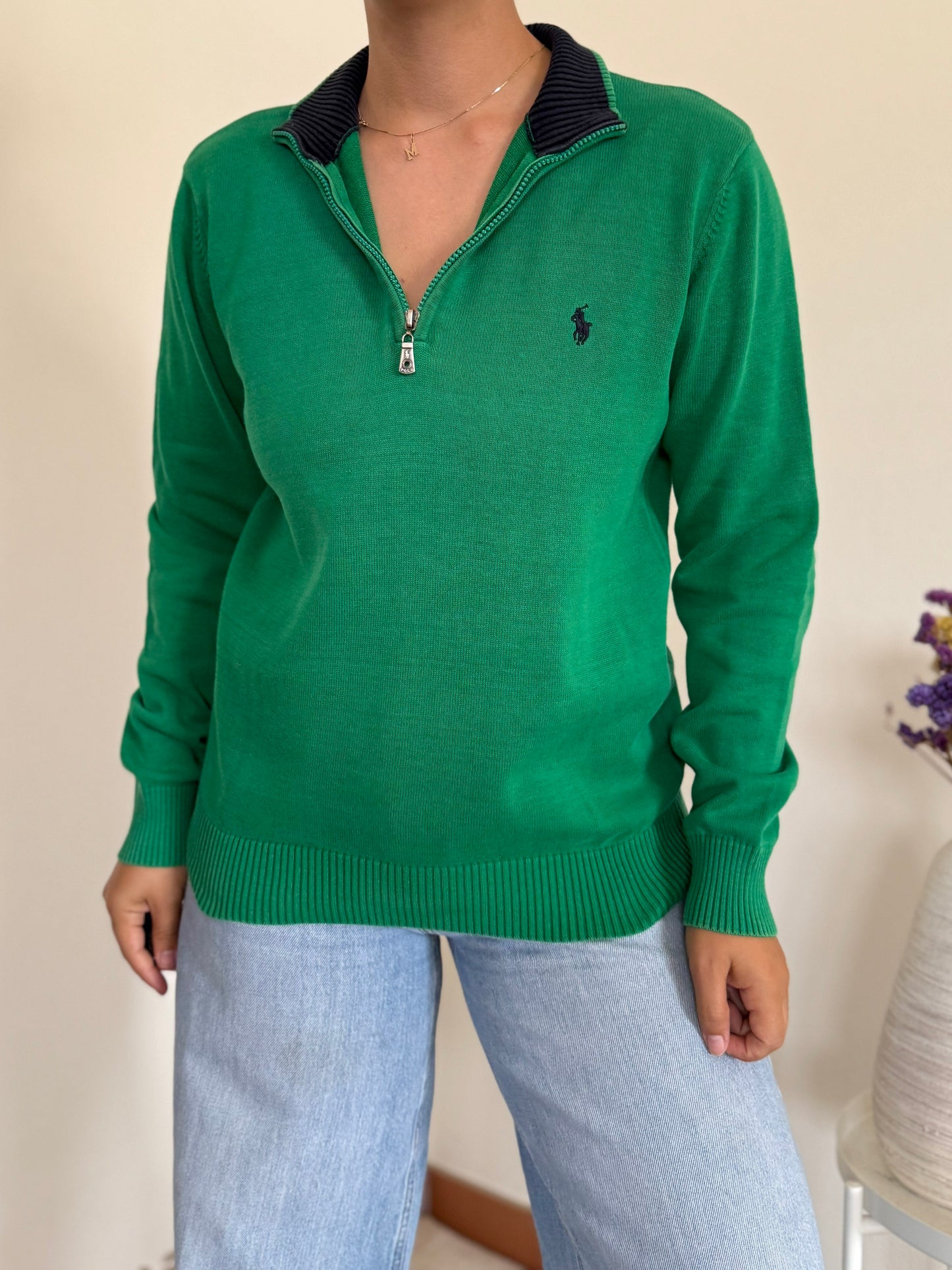 Ralph Lauren 1/4 Zip Knit Sweater