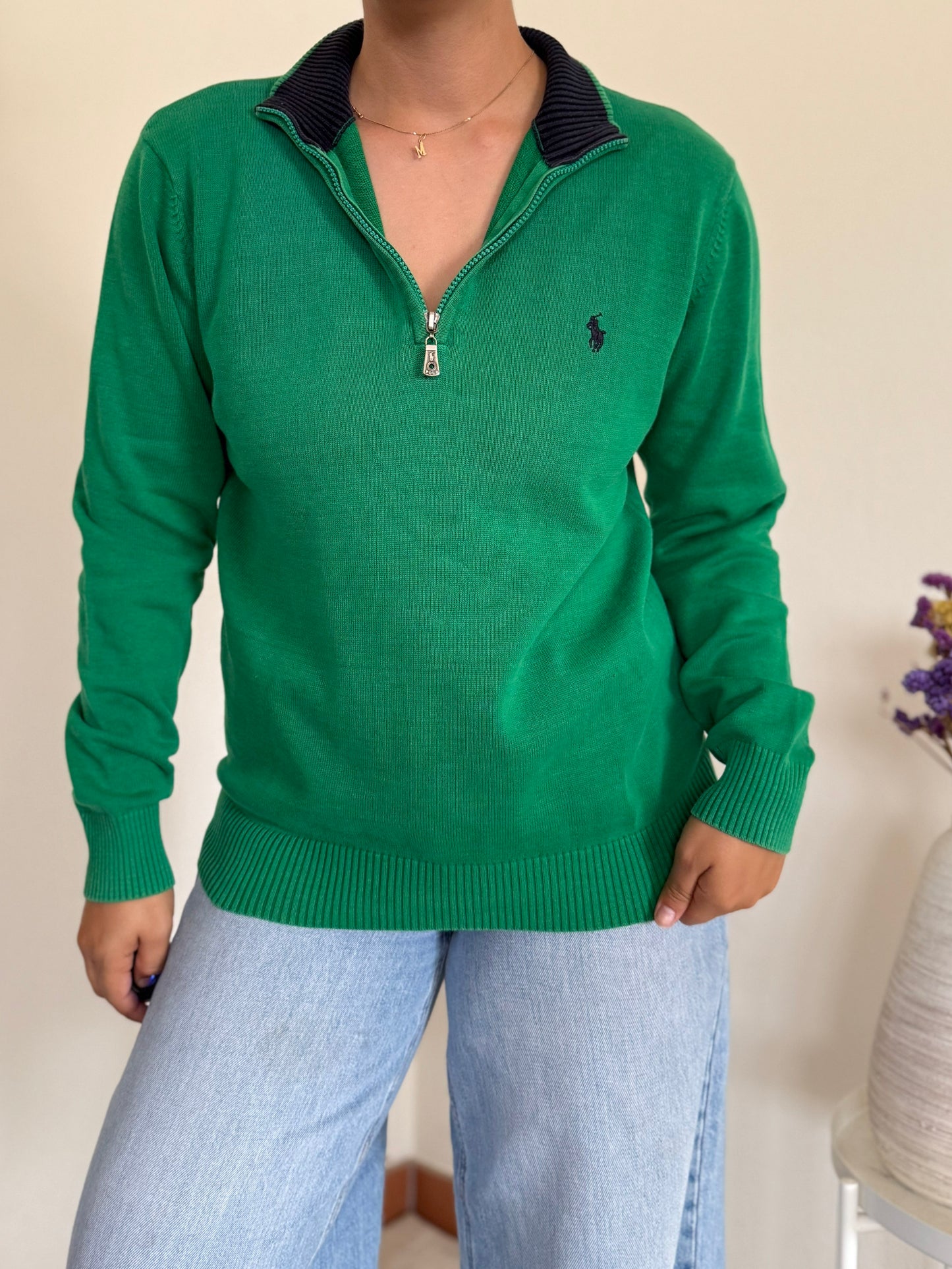 Ralph Lauren 1/4 Zip Knit Sweater