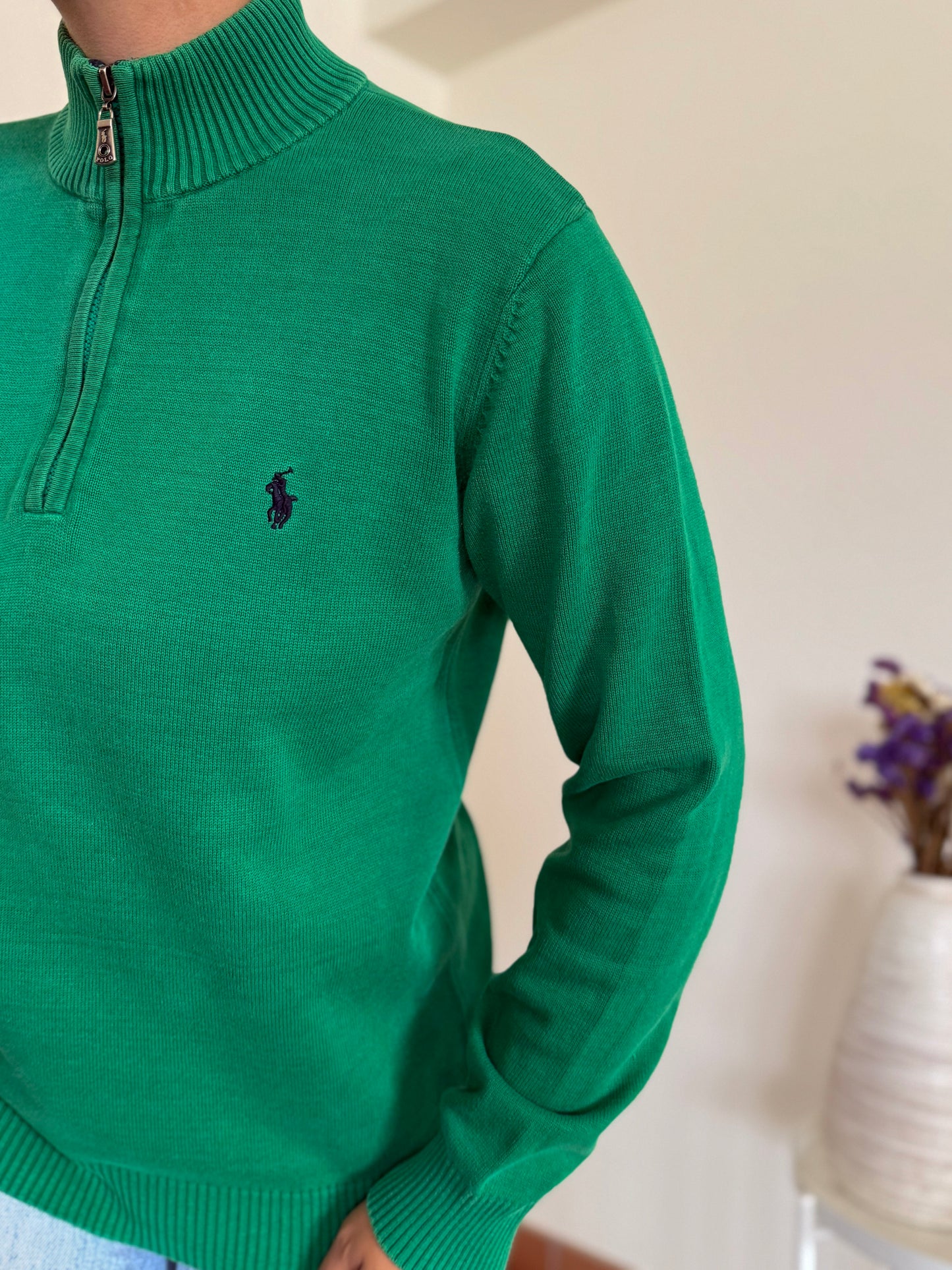 Ralph Lauren 1/4 Zip Knit Sweater