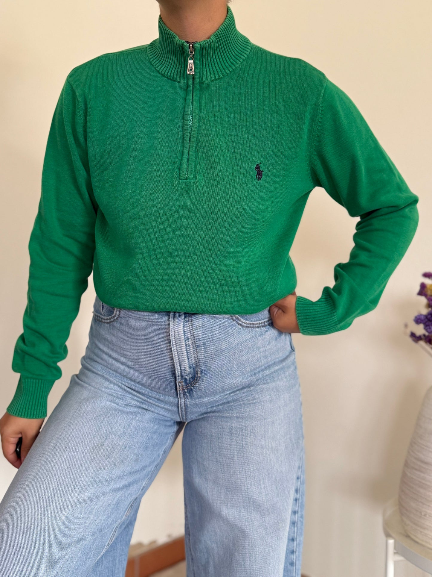 Ralph Lauren 1/4 Zip Knit Sweater