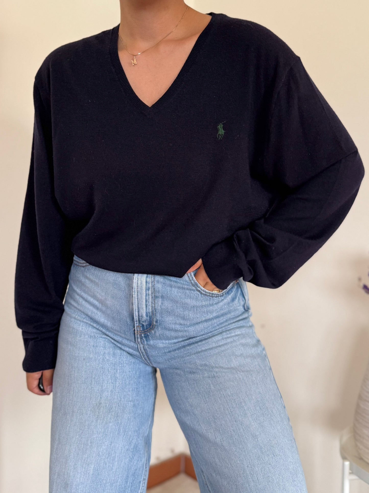 Ralph Lauren V-Neck Knit Sweater