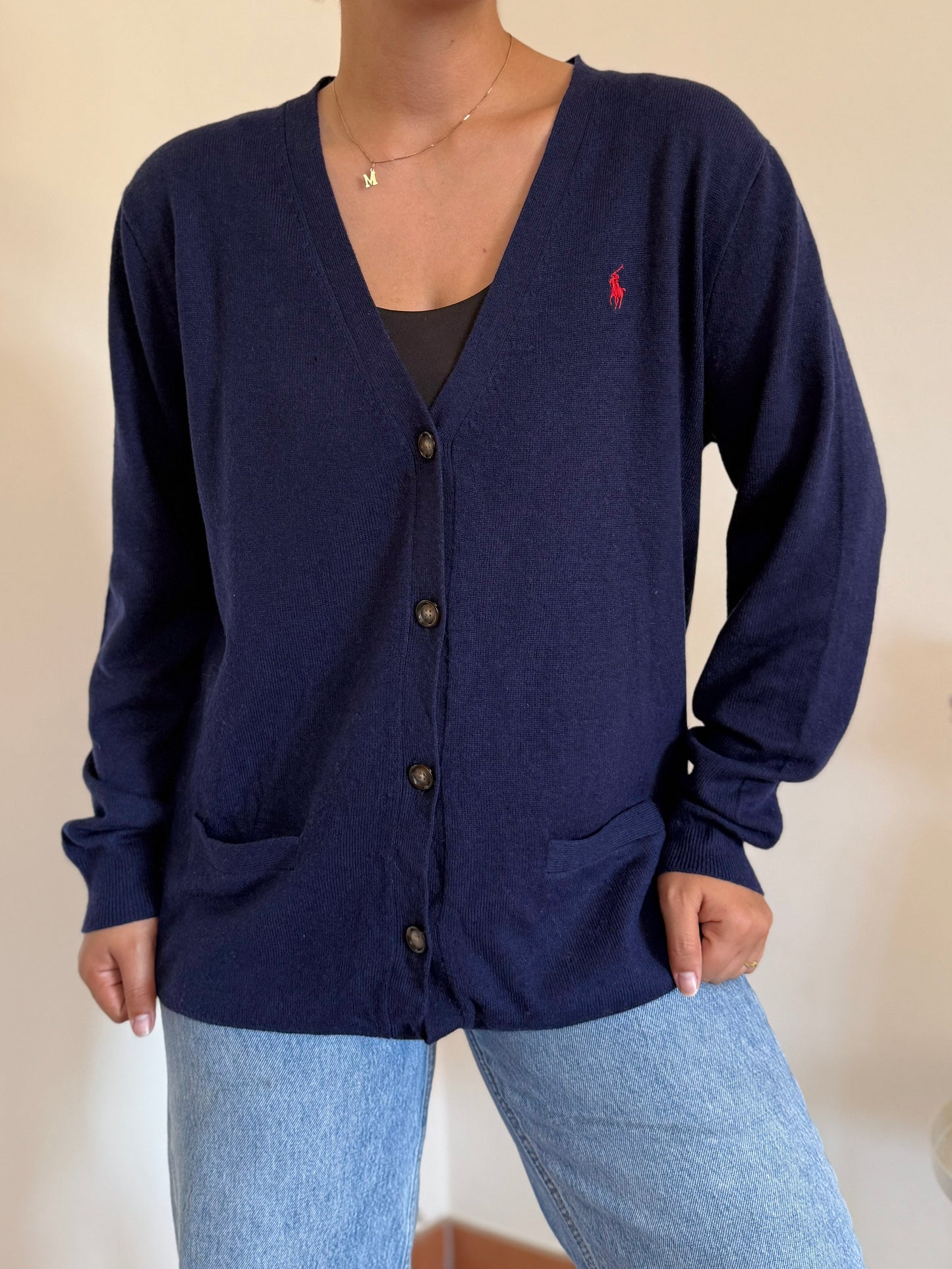 Ralph Lauren Knit Cardigan 100% Lã