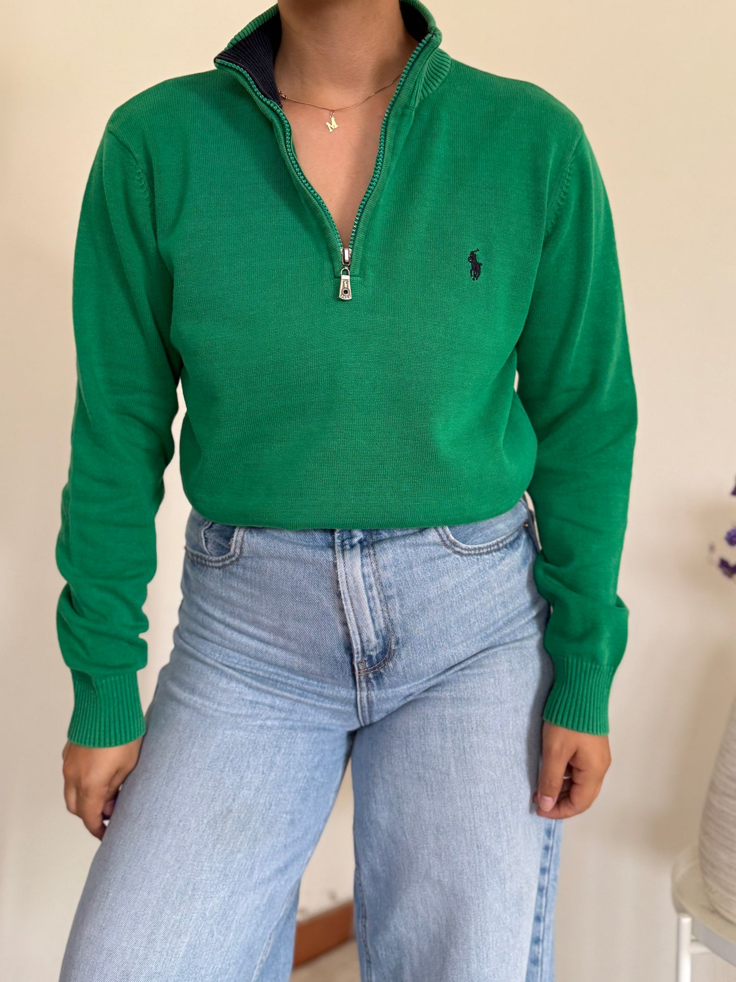 Ralph Lauren 1/4 Zip Knit Sweater