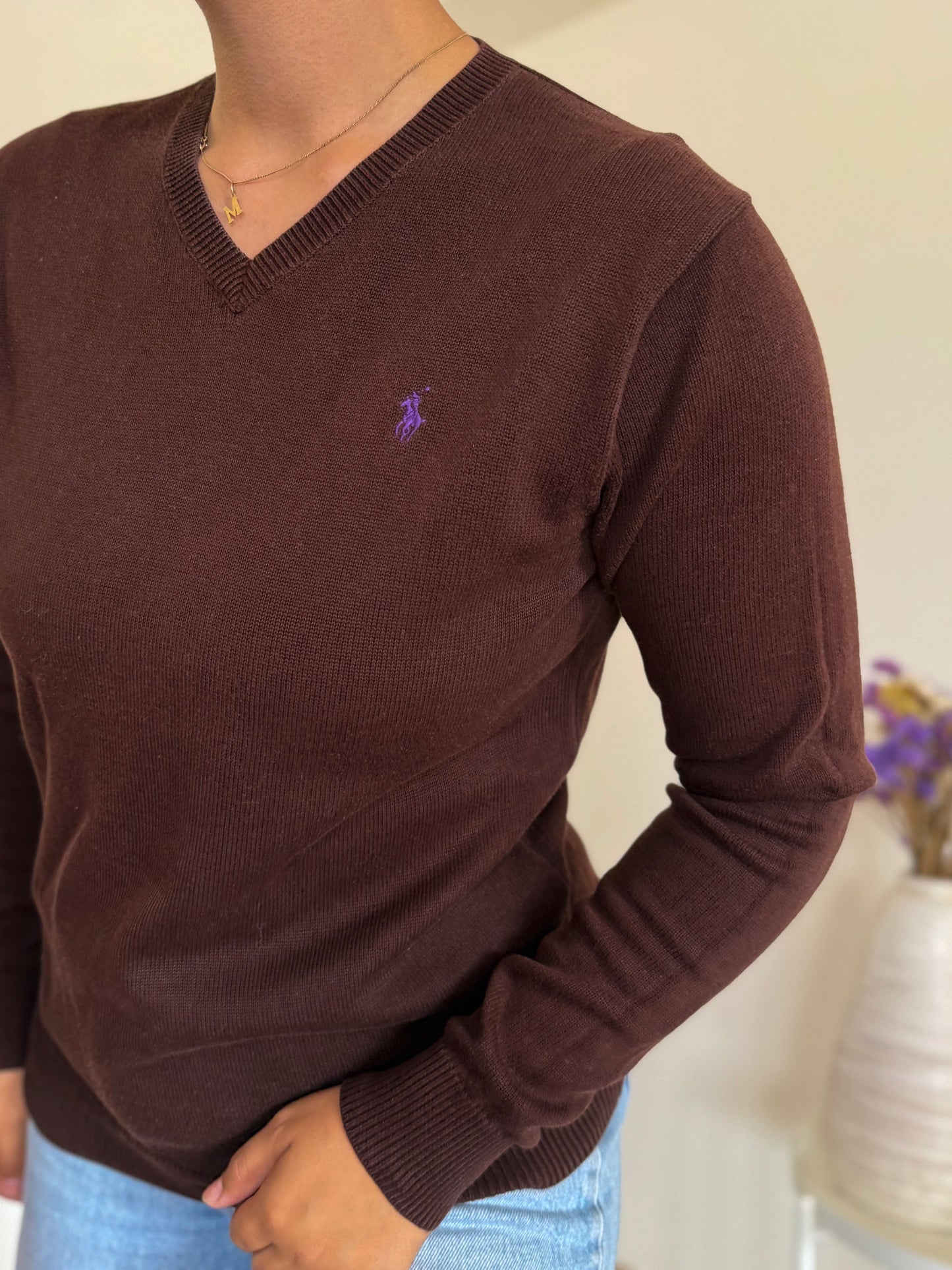 Ralph Lauren V-Neck Knit Sweater