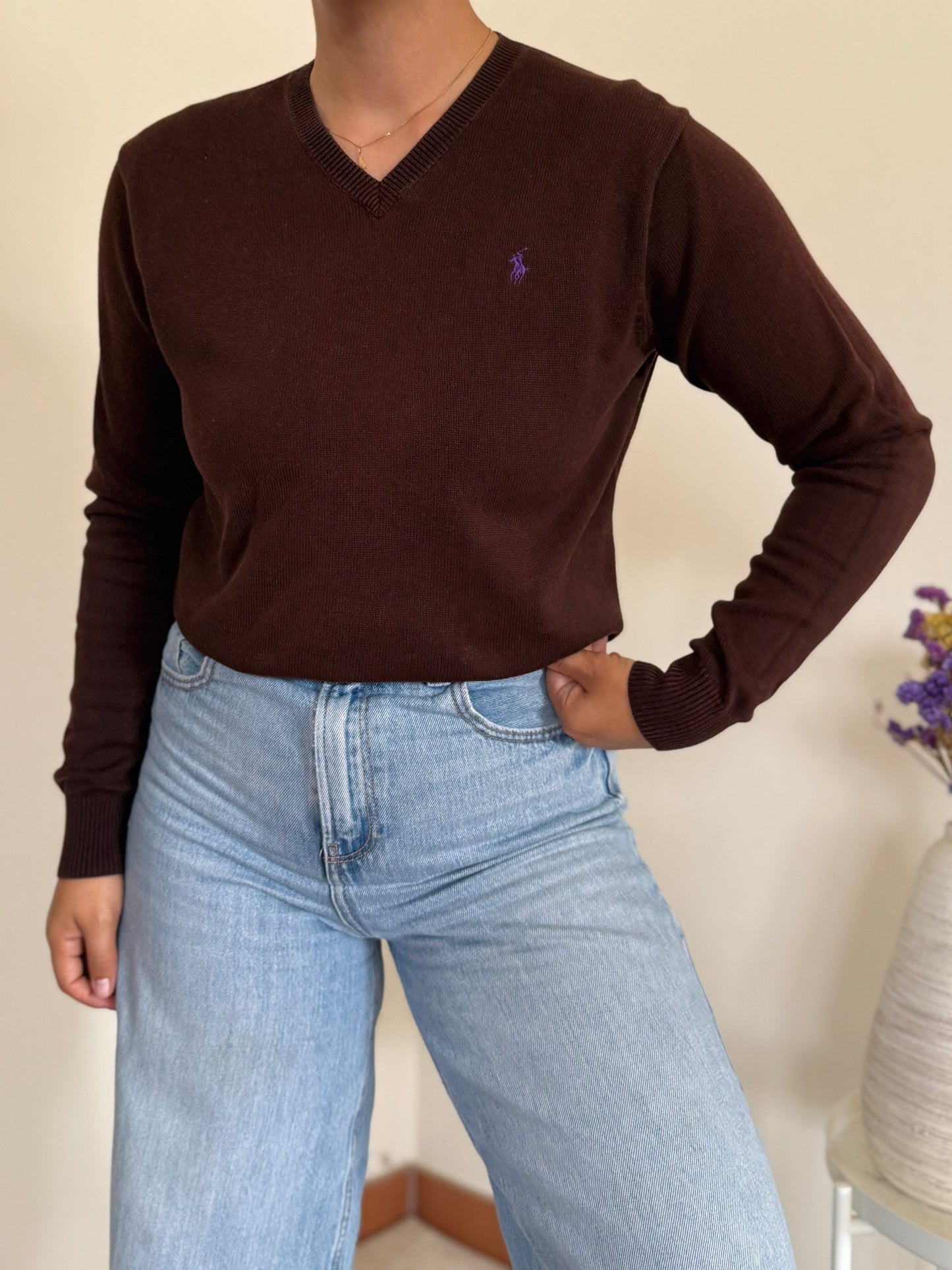 Ralph Lauren V-Neck Knit Sweater