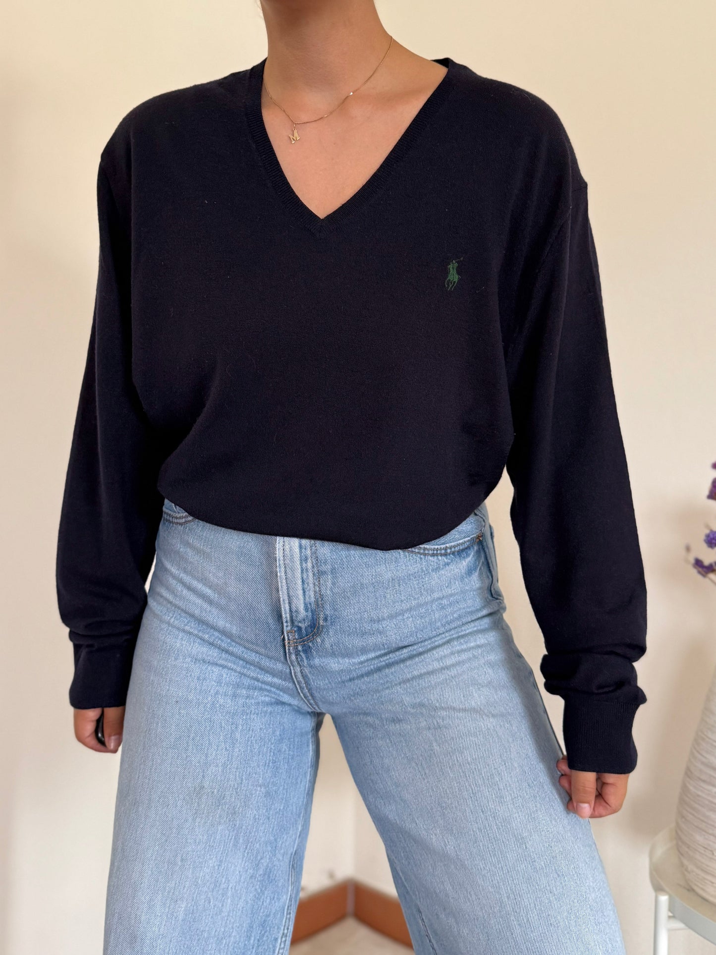 Ralph Lauren V-Neck Knit Sweater