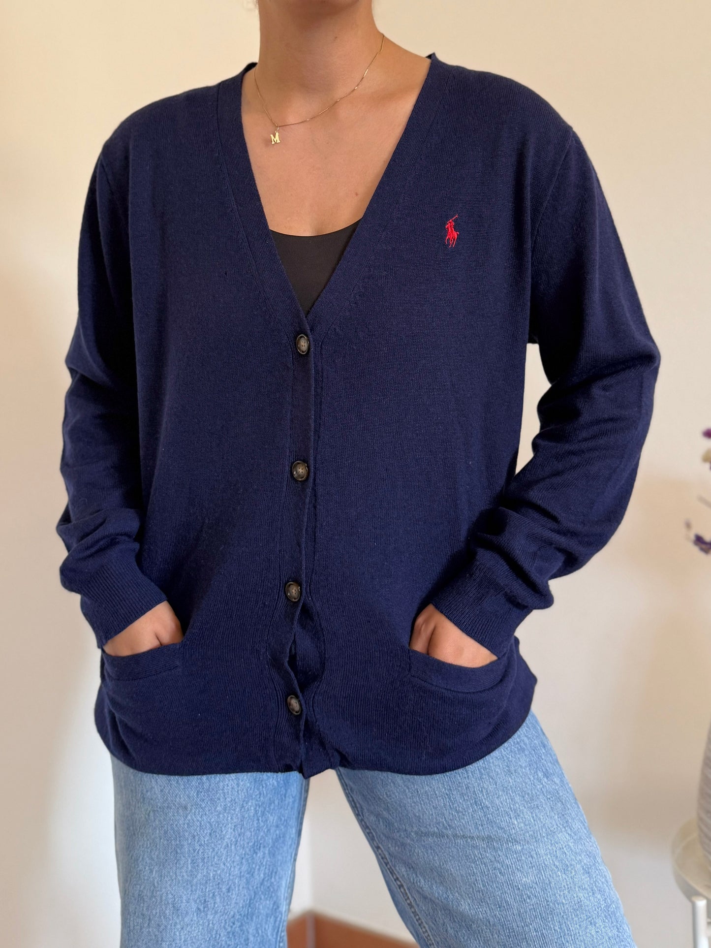 Ralph Lauren Knit Cardigan 100% Lã