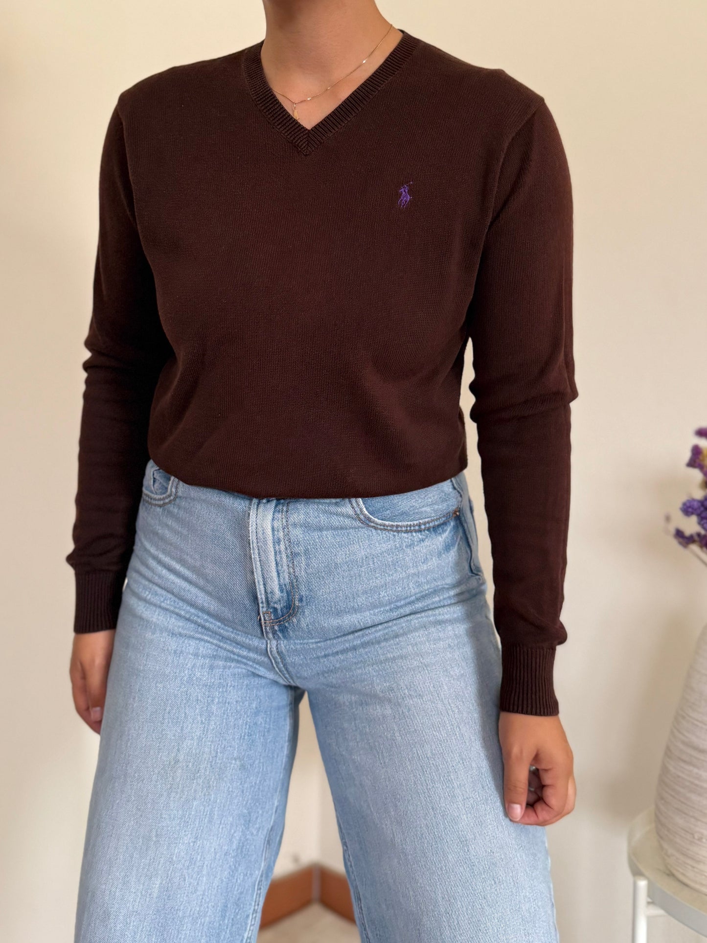 Ralph Lauren V-Neck Knit Sweater