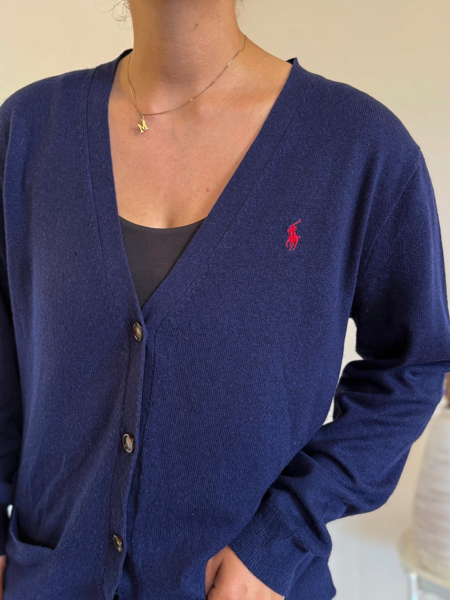 Ralph Lauren Knit Cardigan 100% Lã