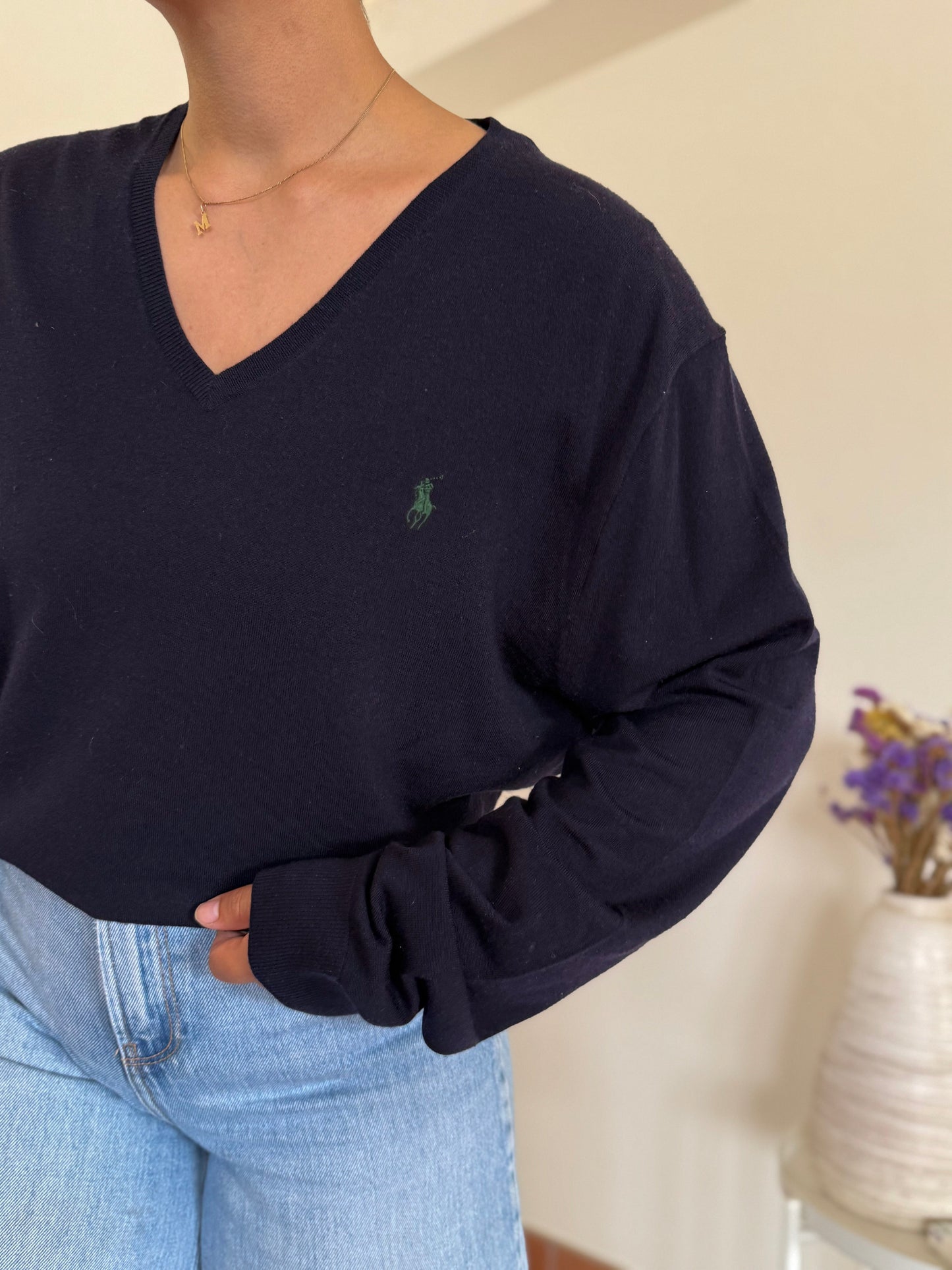 Ralph Lauren V-Neck Knit Sweater