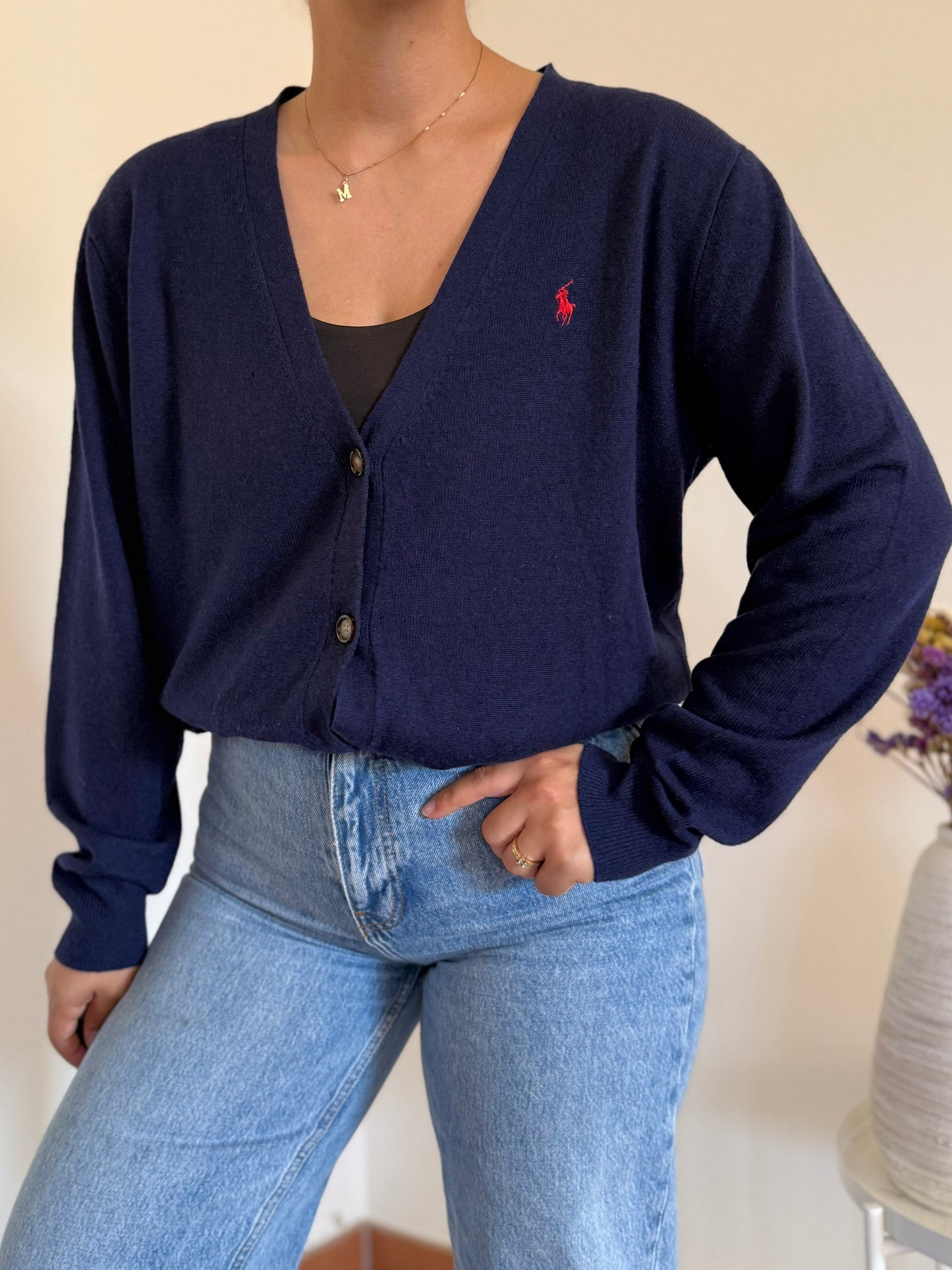 Ralph Lauren Knit Cardigan 100% Lã