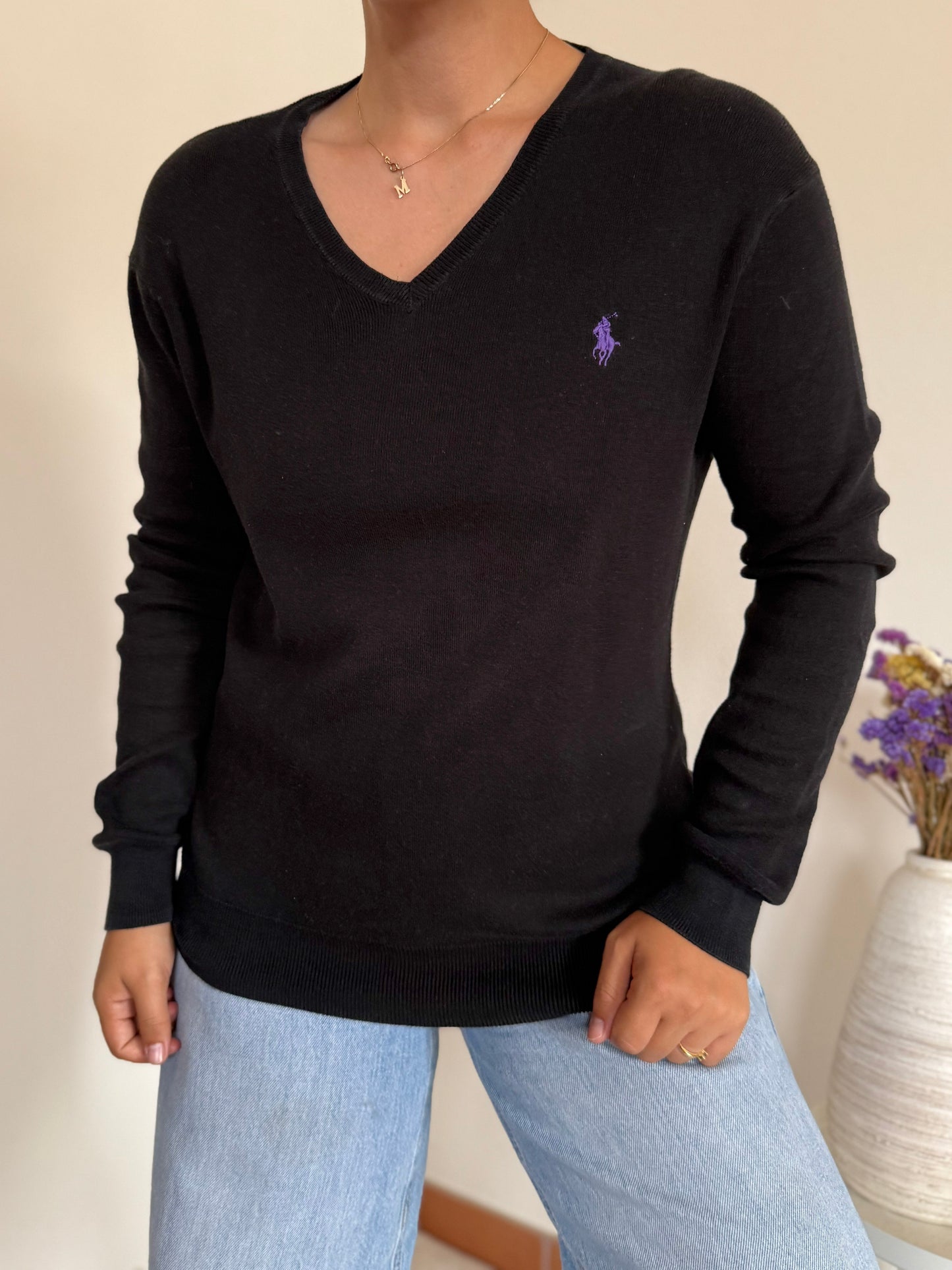 Ralph Lauren V-Neck Knit Sweater