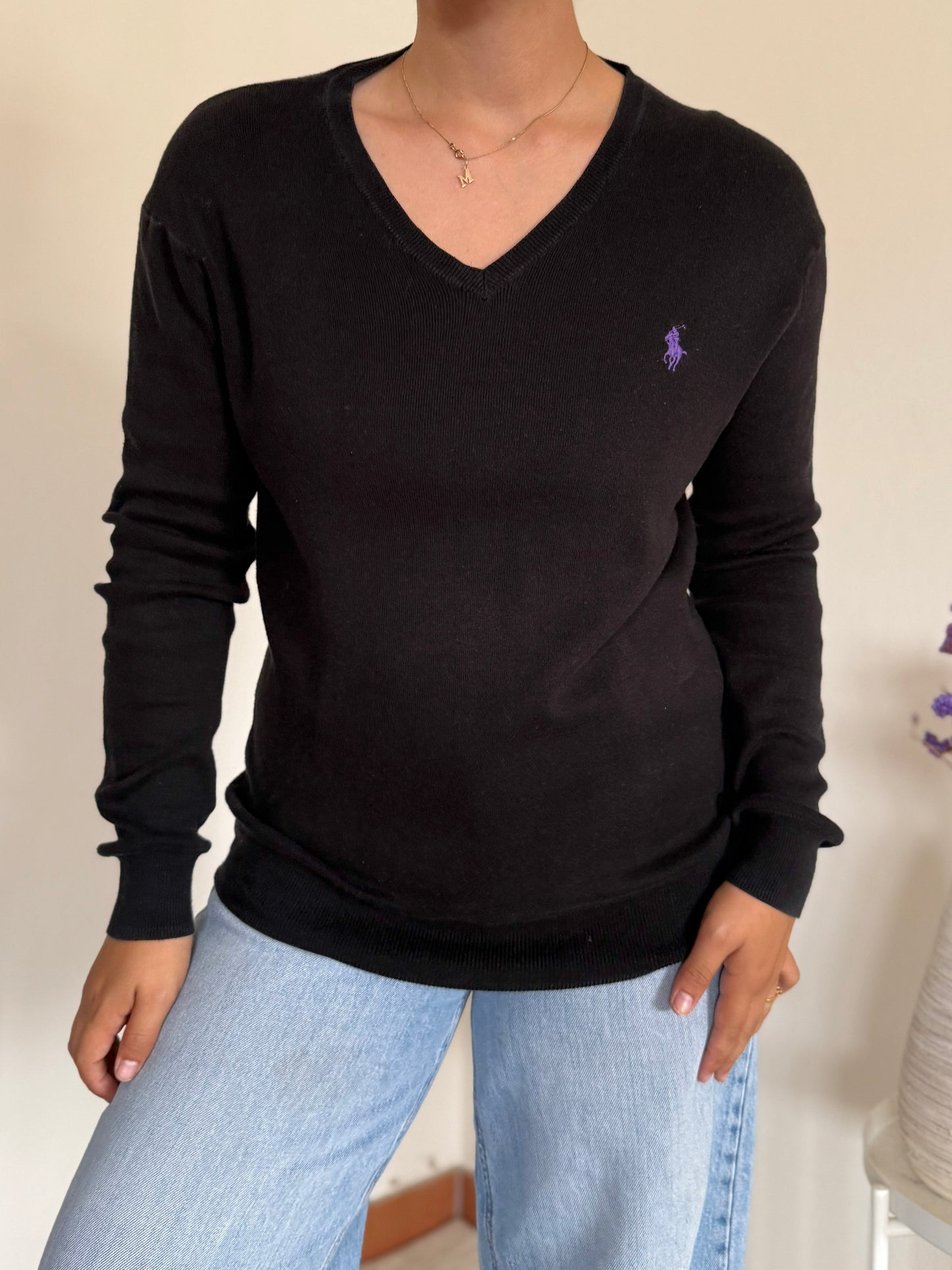 Ralph Lauren V-Neck Knit Sweater