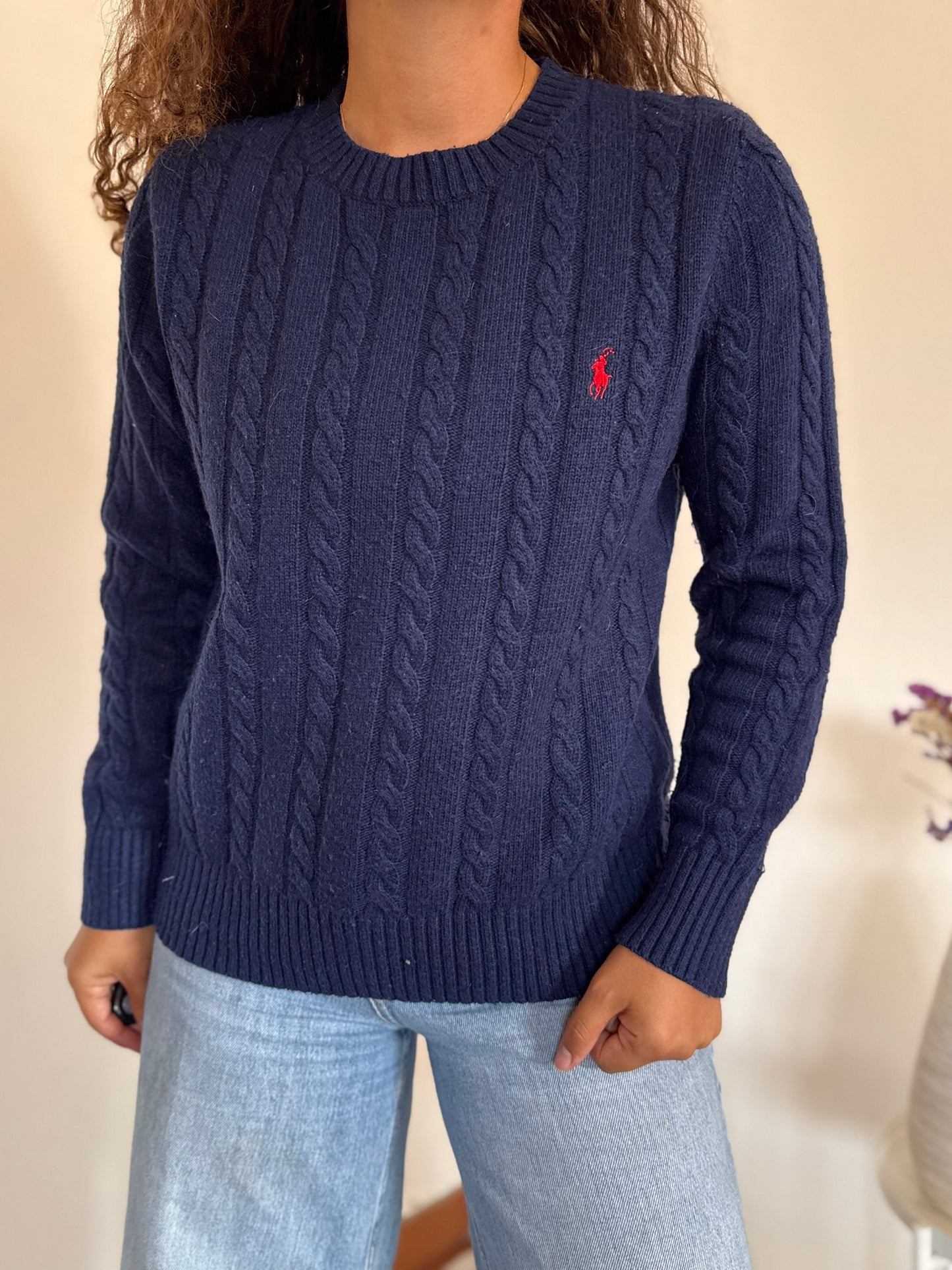 Camisola cable knit Ralph Lauren 30% wool