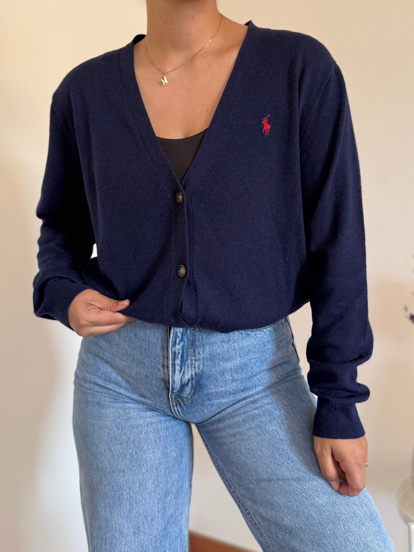 Ralph Lauren Knit Cardigan 100% Lã
