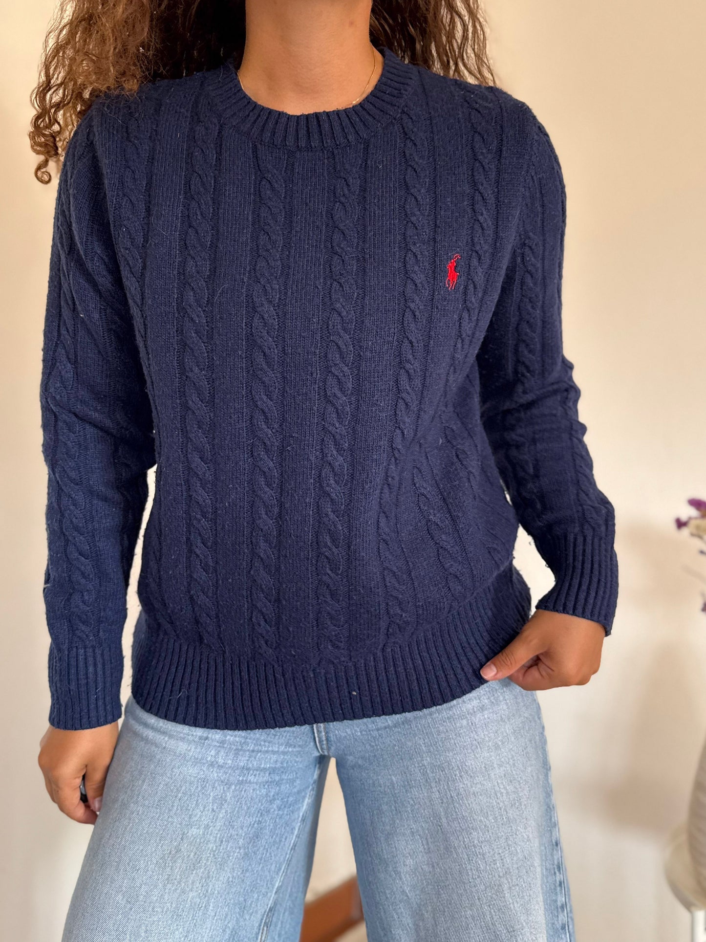 Camisola cable knit Ralph Lauren 30% wool
