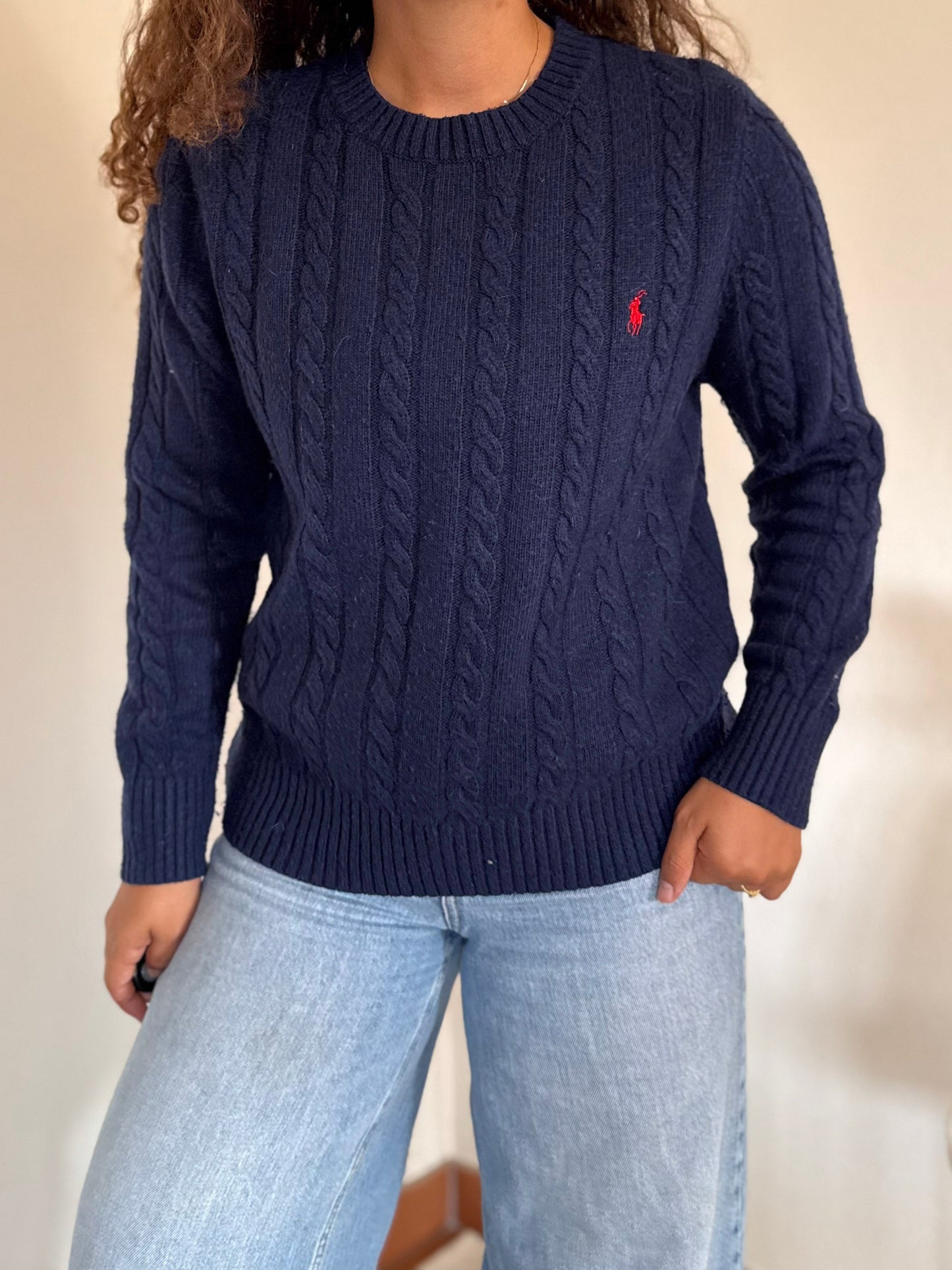 Camisola cable knit Ralph Lauren 30% wool