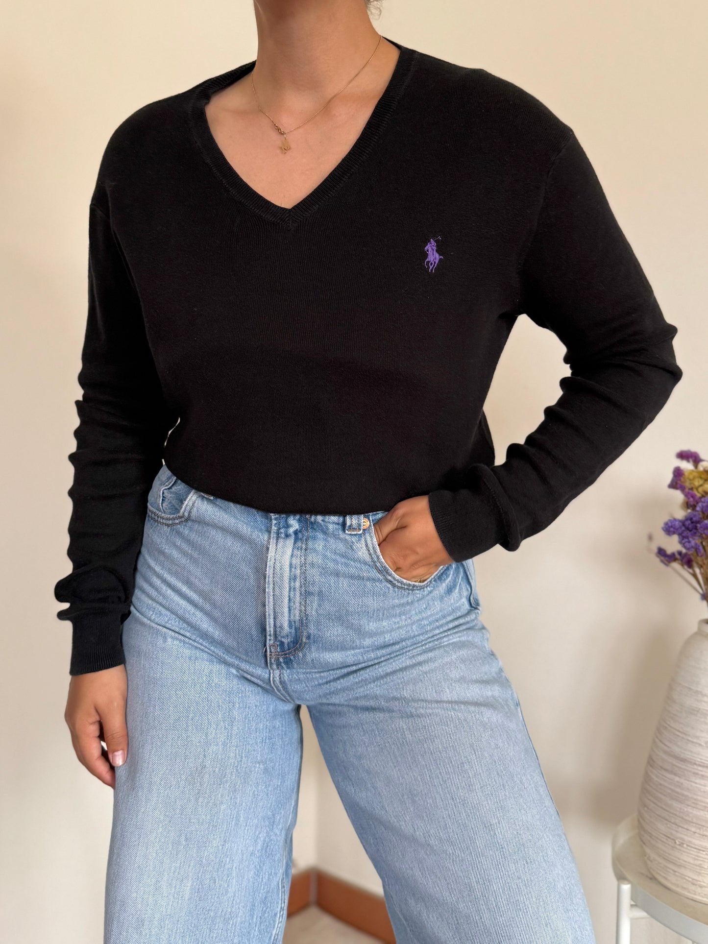 Ralph Lauren V-Neck Knit Sweater