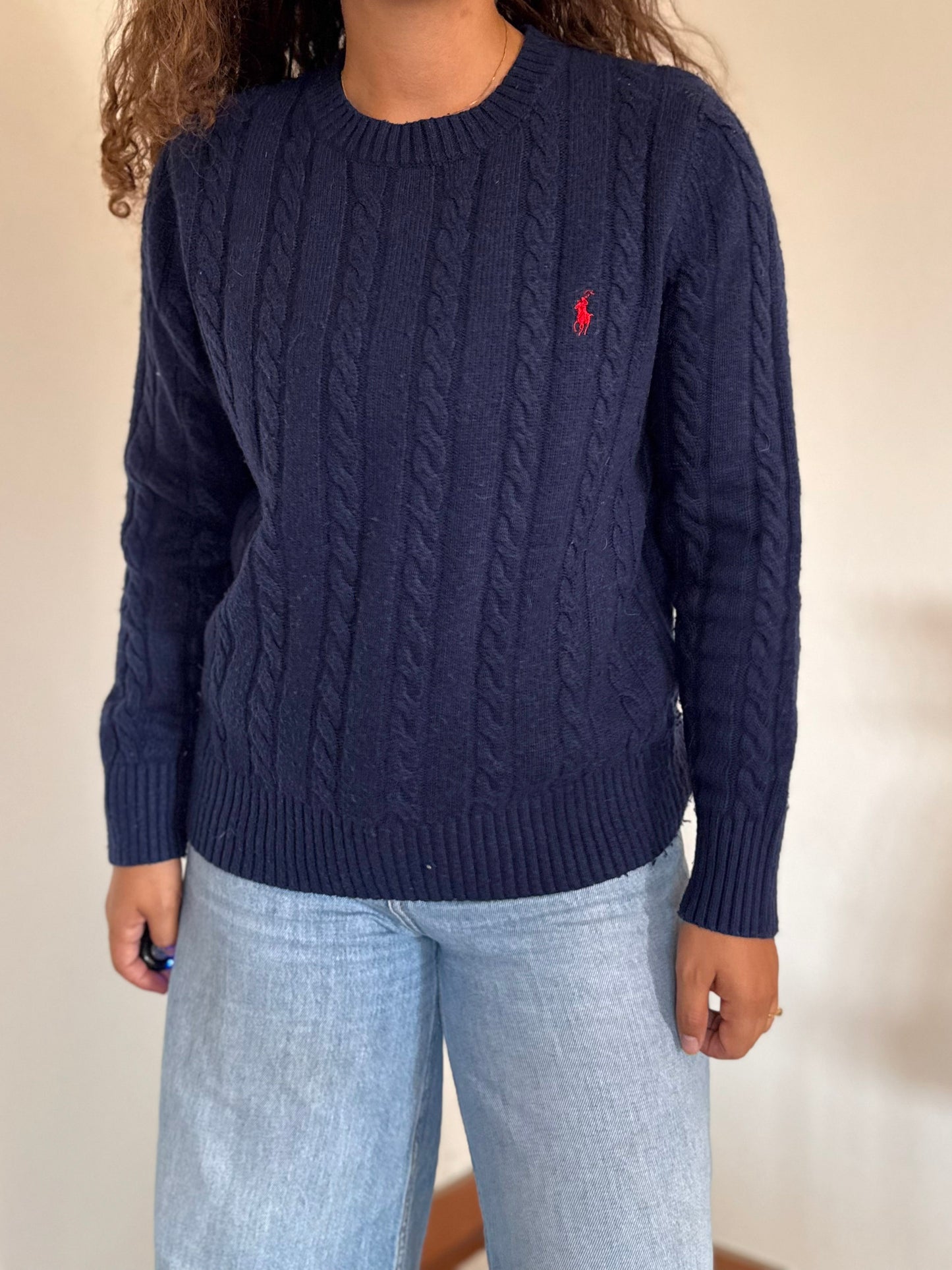 Camisola cable knit Ralph Lauren 30% wool