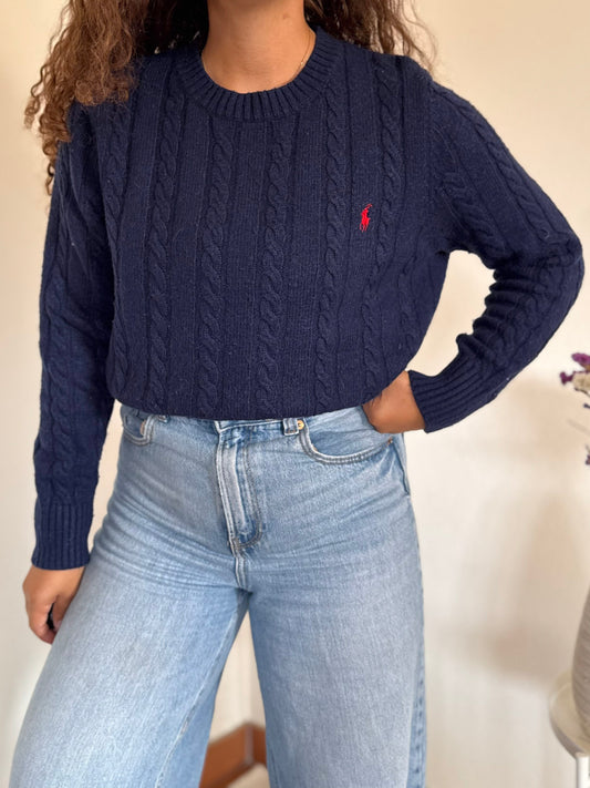 Camisola cable knit Ralph Lauren 30% wool
