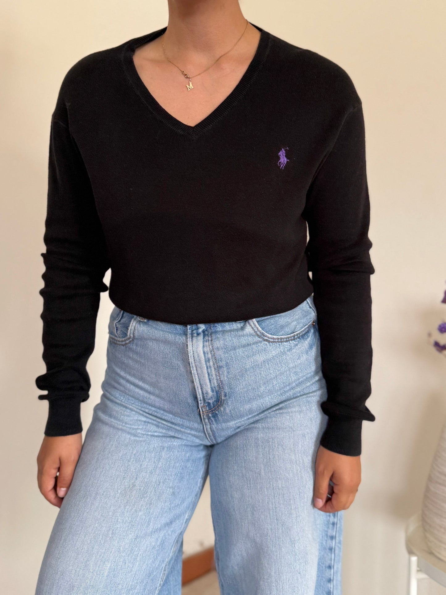 Ralph Lauren V-Neck Knit Sweater