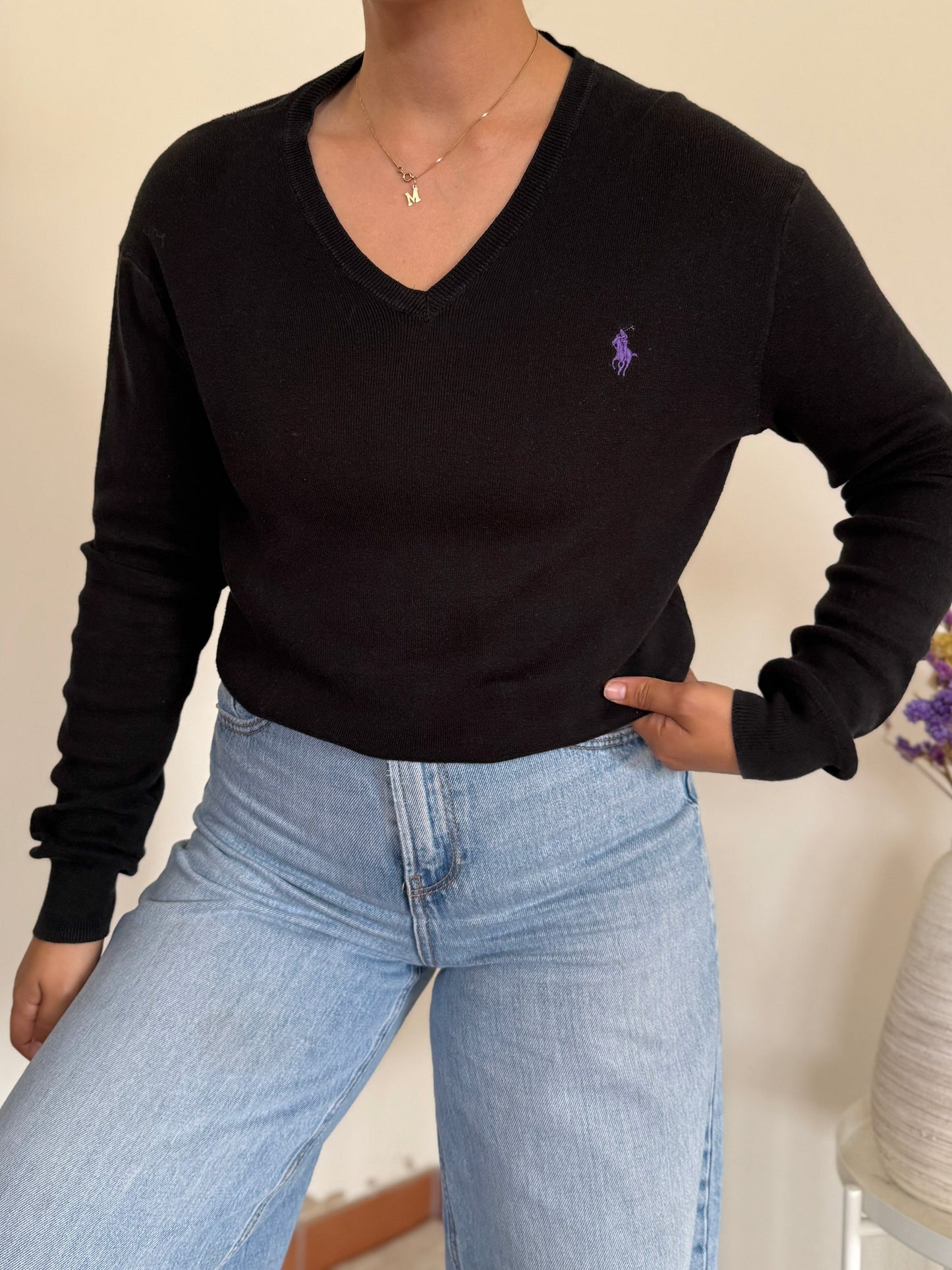 Ralph Lauren V-Neck Knit Sweater