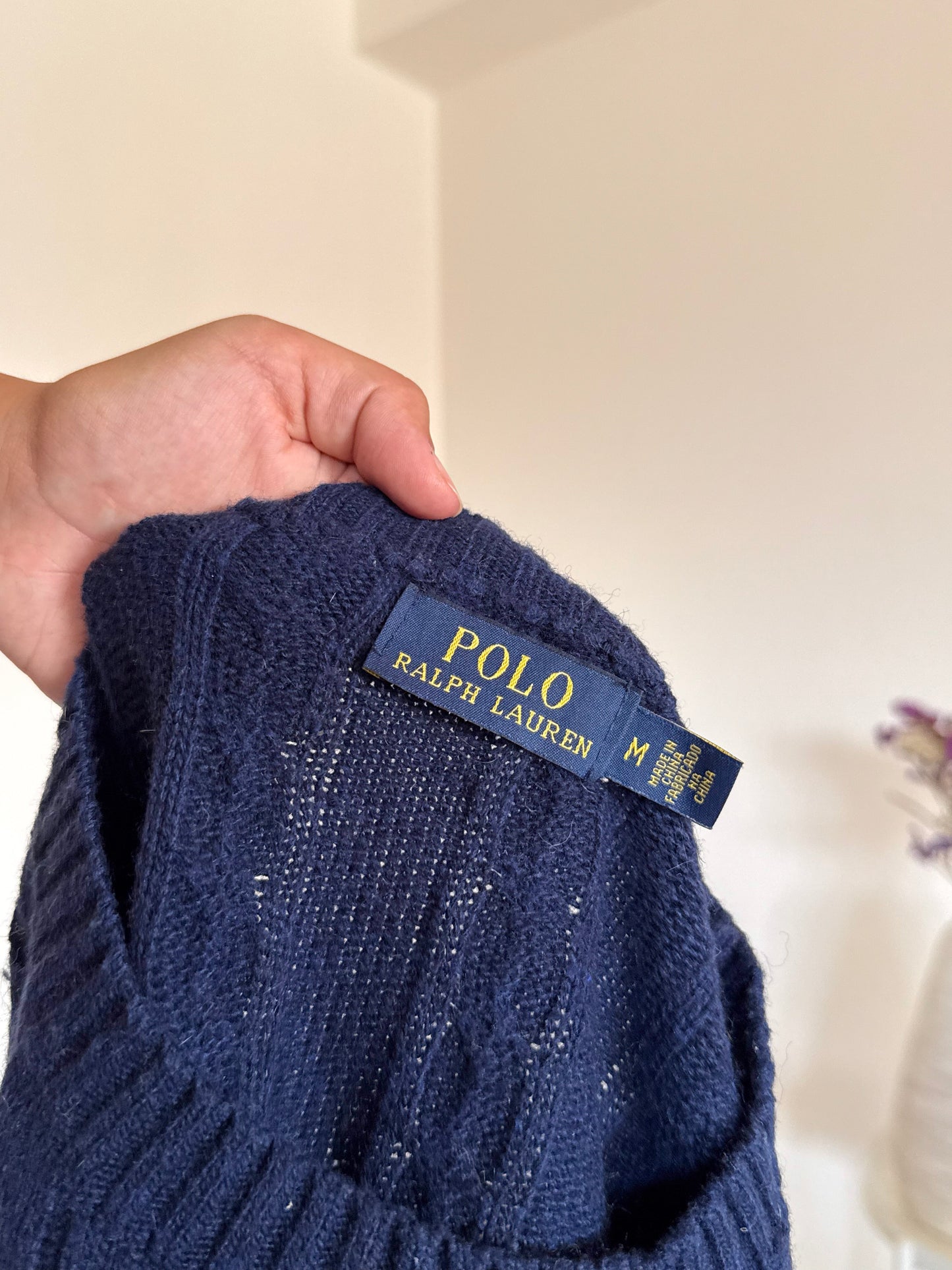 Camisola cable knit Ralph Lauren 30% wool