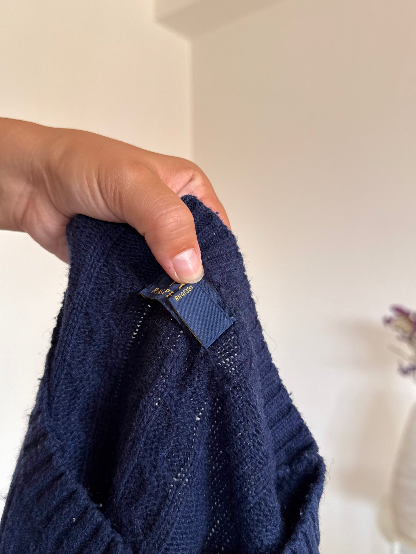 Camisola cable knit Ralph Lauren 30% wool
