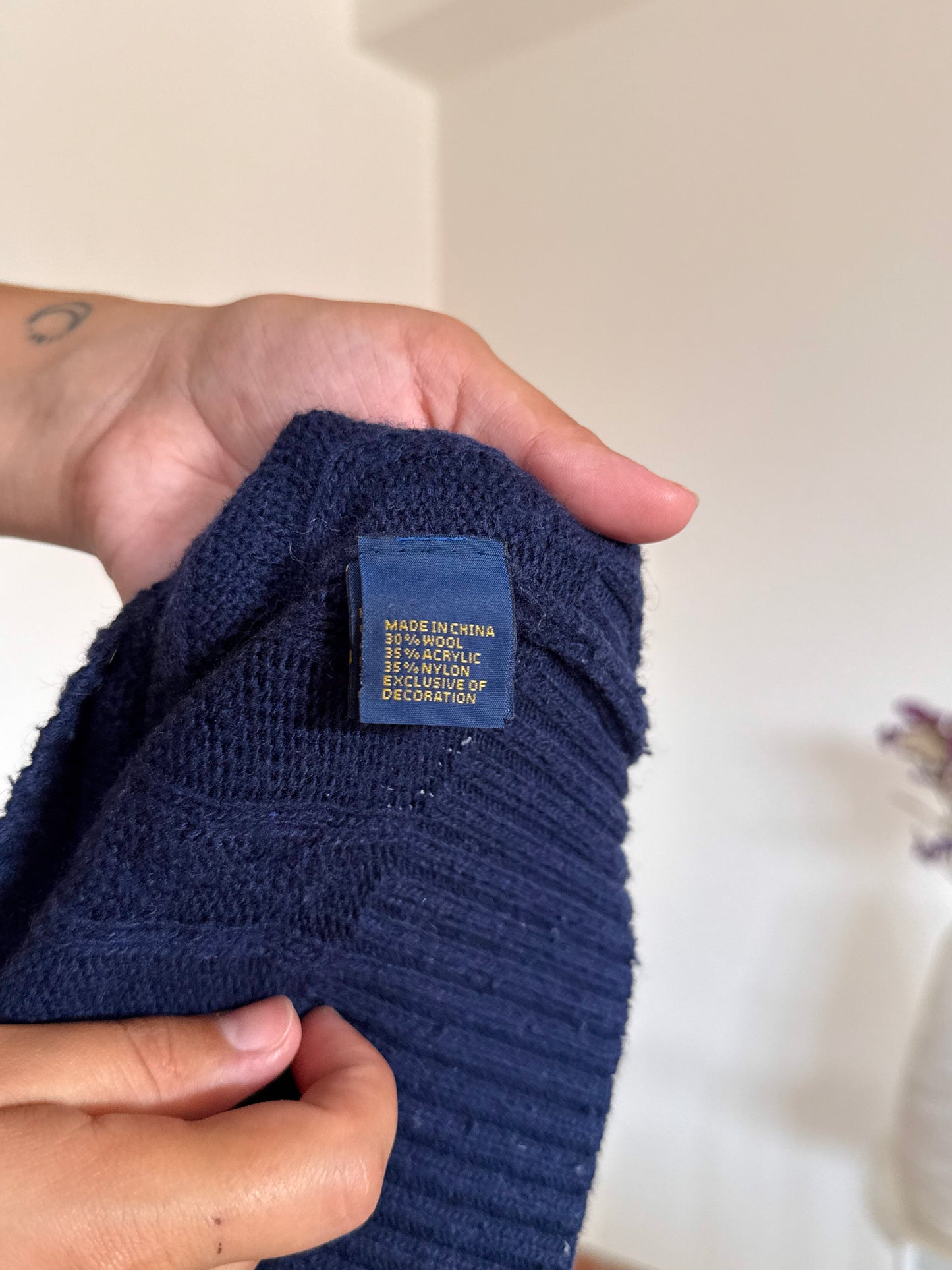Camisola cable knit Ralph Lauren 30% wool