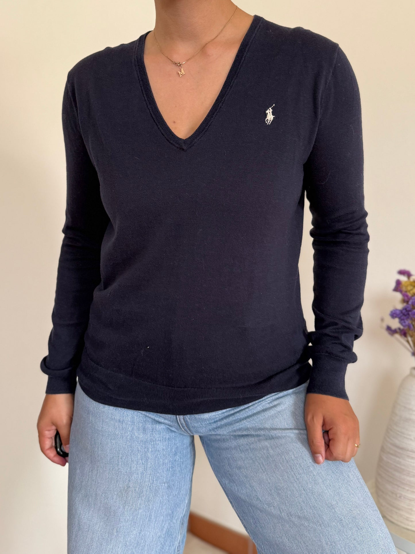 Ralph Lauren V-Neck Knit Sweater