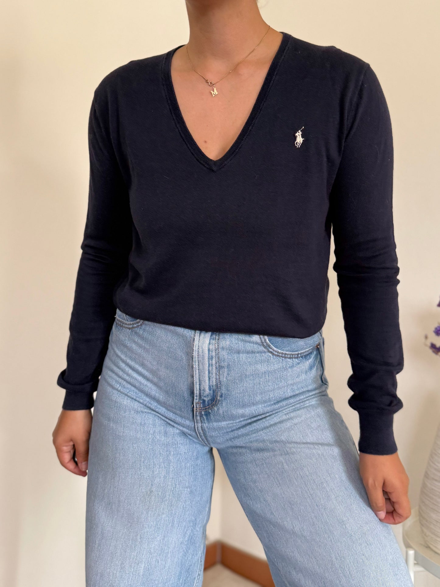 Ralph Lauren V-Neck Knit Sweater