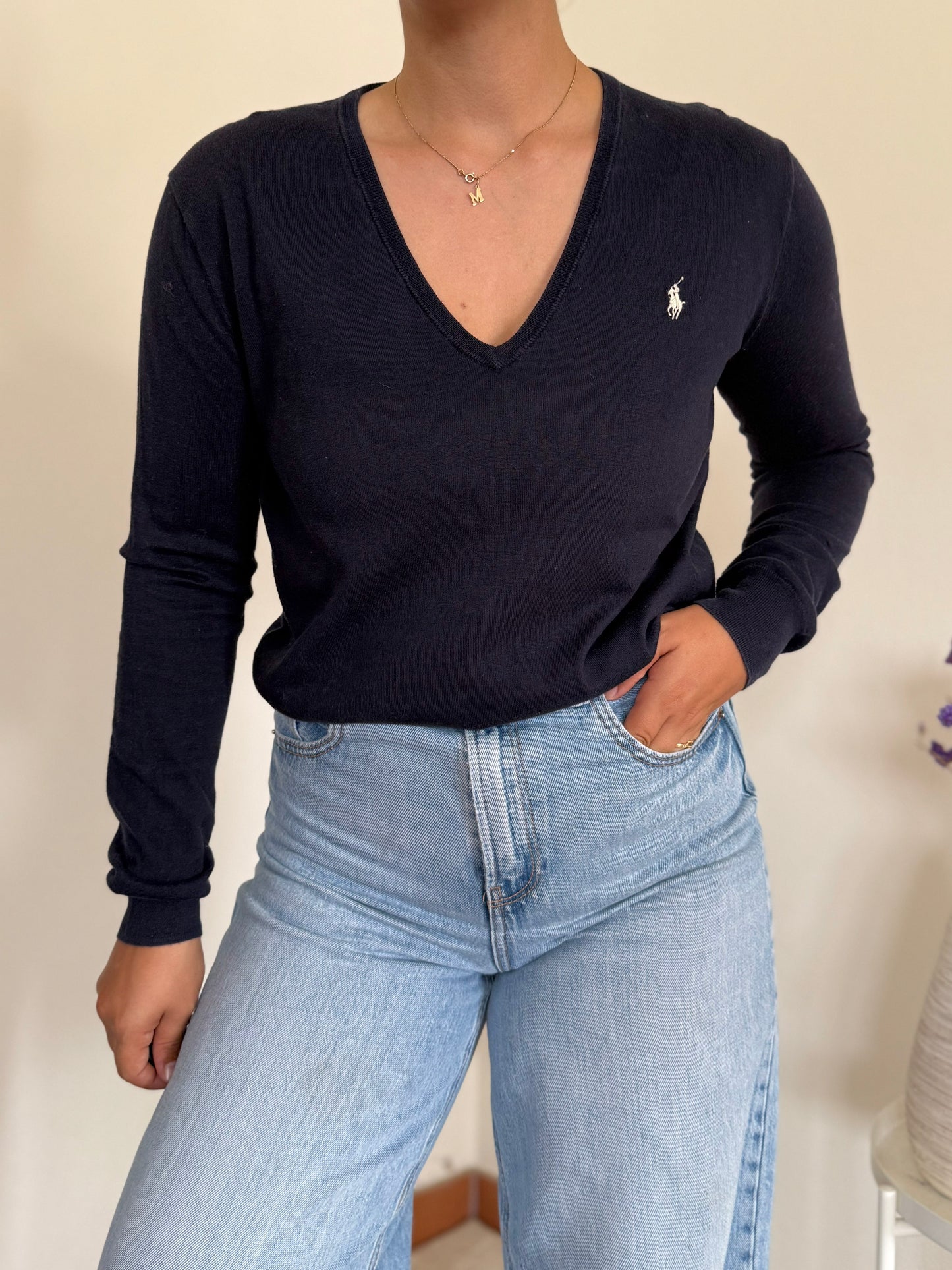 Ralph Lauren V-Neck Knit Sweater