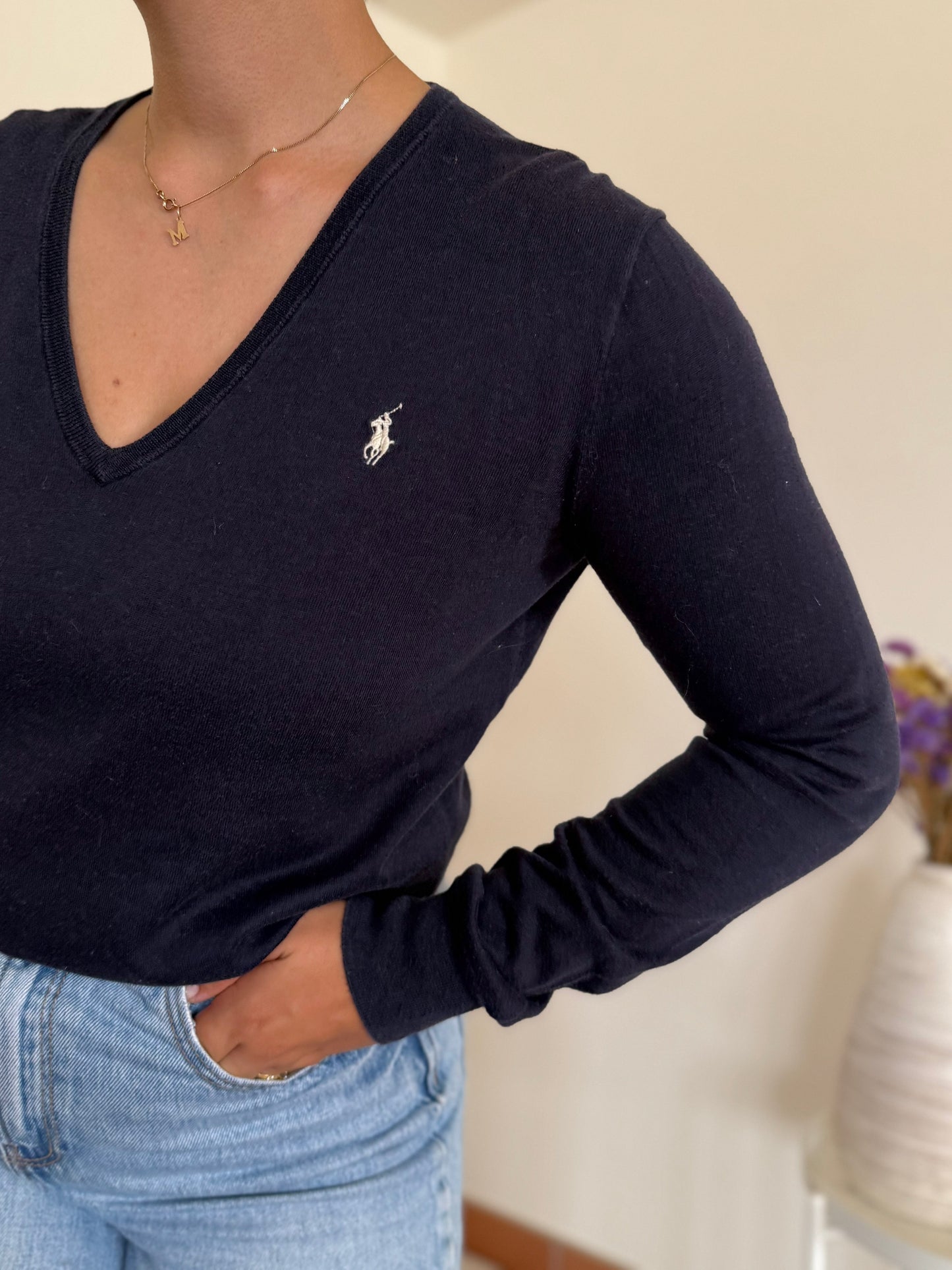 Ralph Lauren V-Neck Knit Sweater